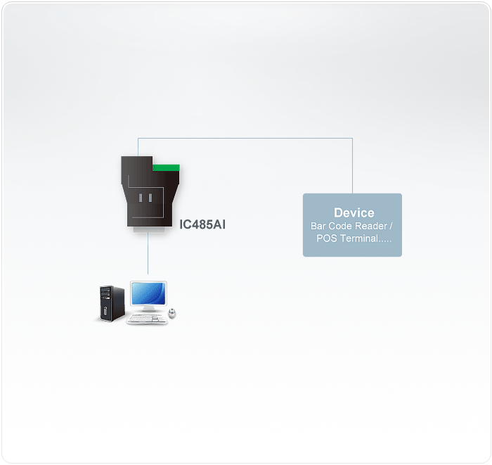 RS-232 to RS-422/RS-485 Isolated Converter — изглед 2