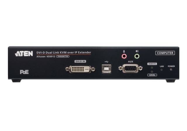 2K DVI-D Dual Link KVM over IP Transmitter with PoE