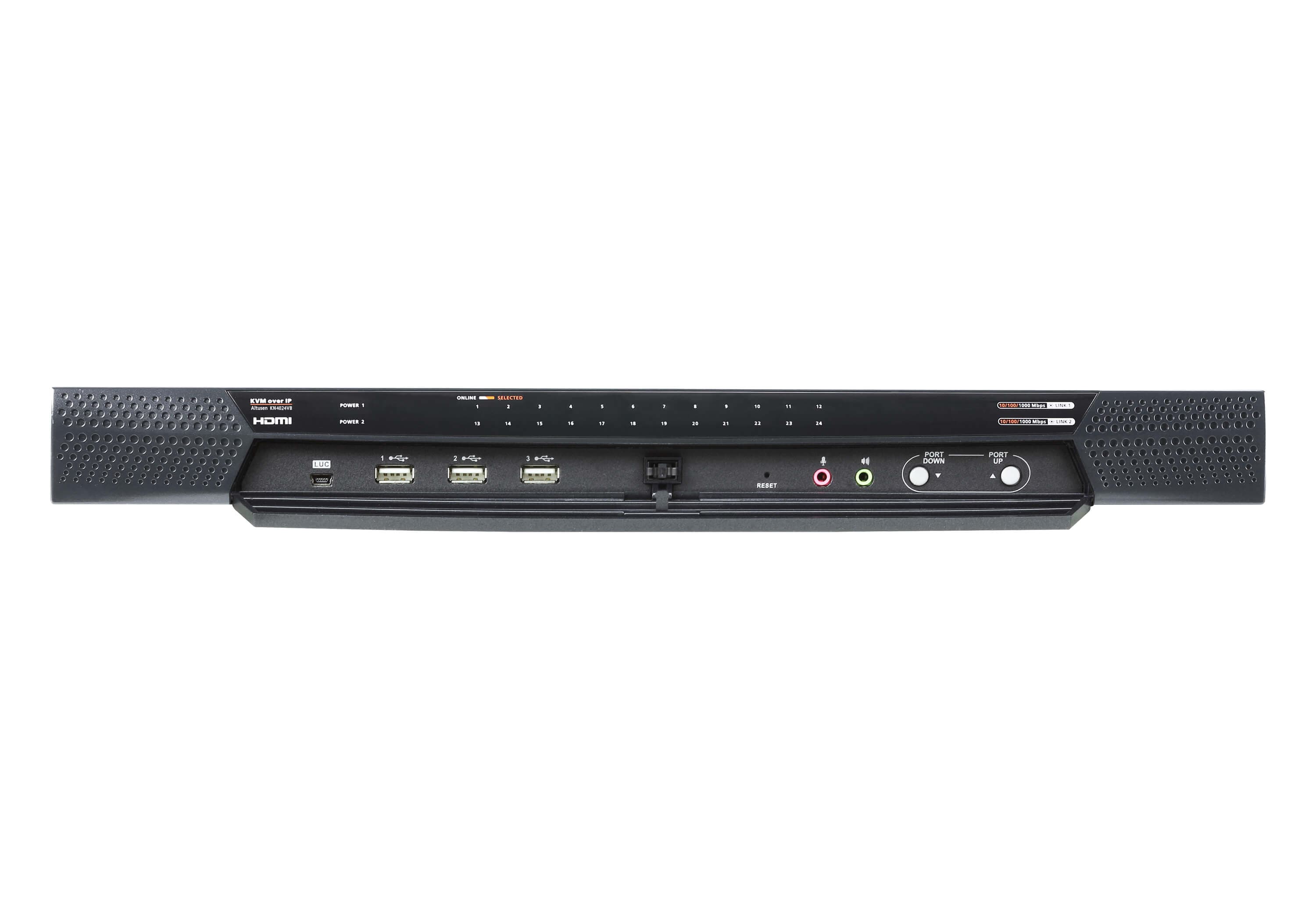 1-Local/4-Remote Shared Access 24-Port Multi-Interface Cat 5 KVM over IP Switch