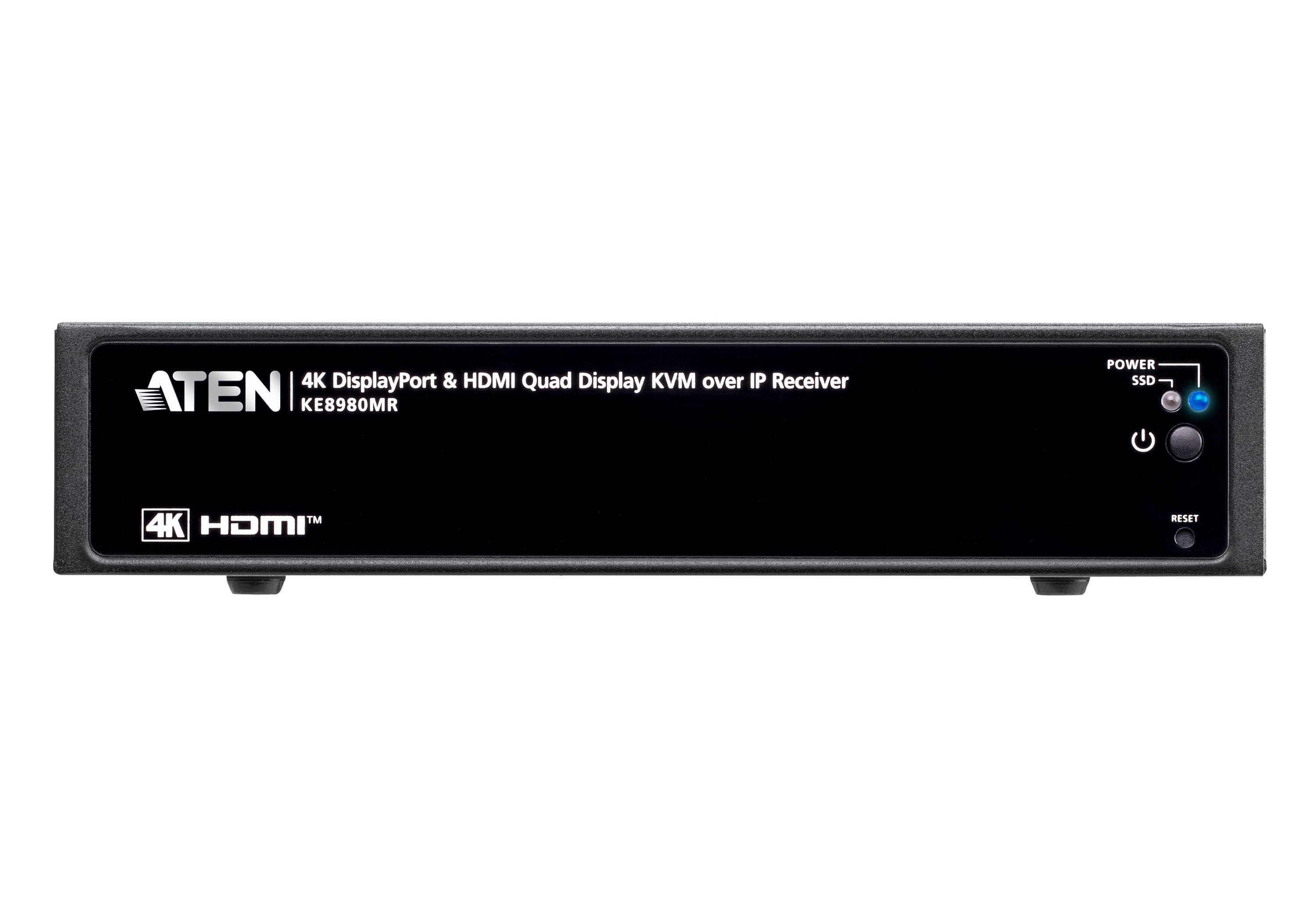 4K Quad-Display KVM over IP Multi-View Receiver
