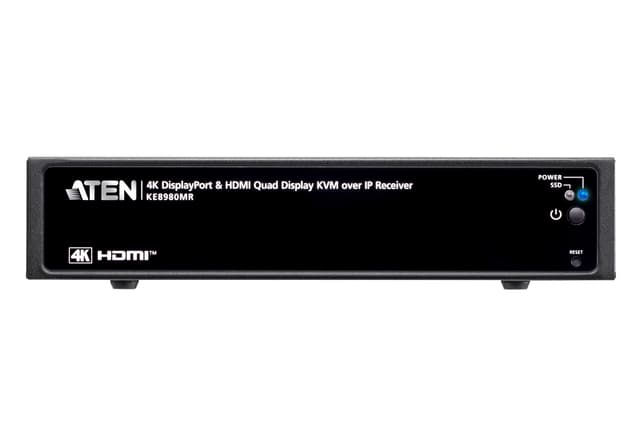 4K Quad-Display KVM over IP Multi-View Receiver