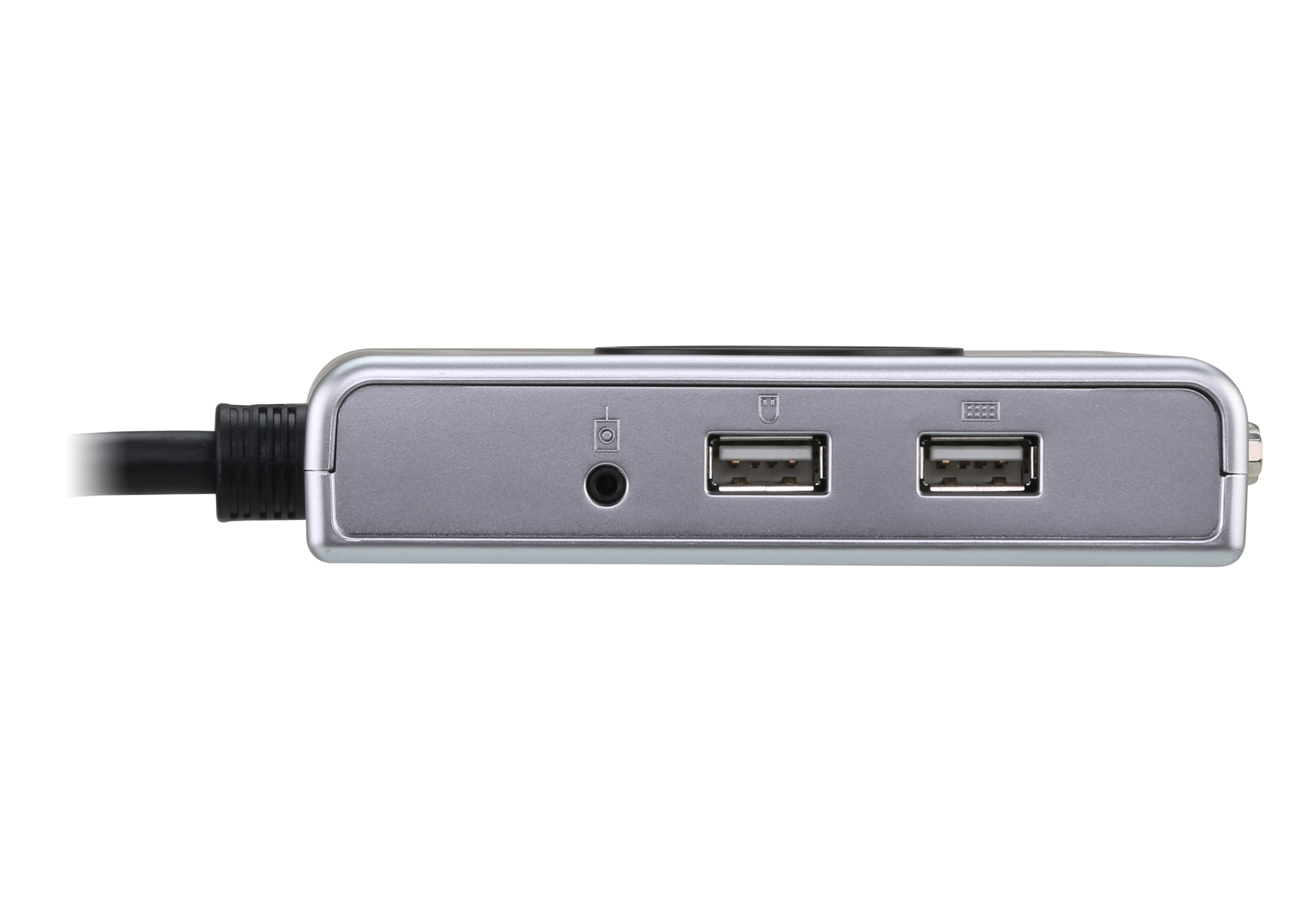 2-Port USB DVI/Audio Cable KVM Switch with Remote Port Selector — изглед 2