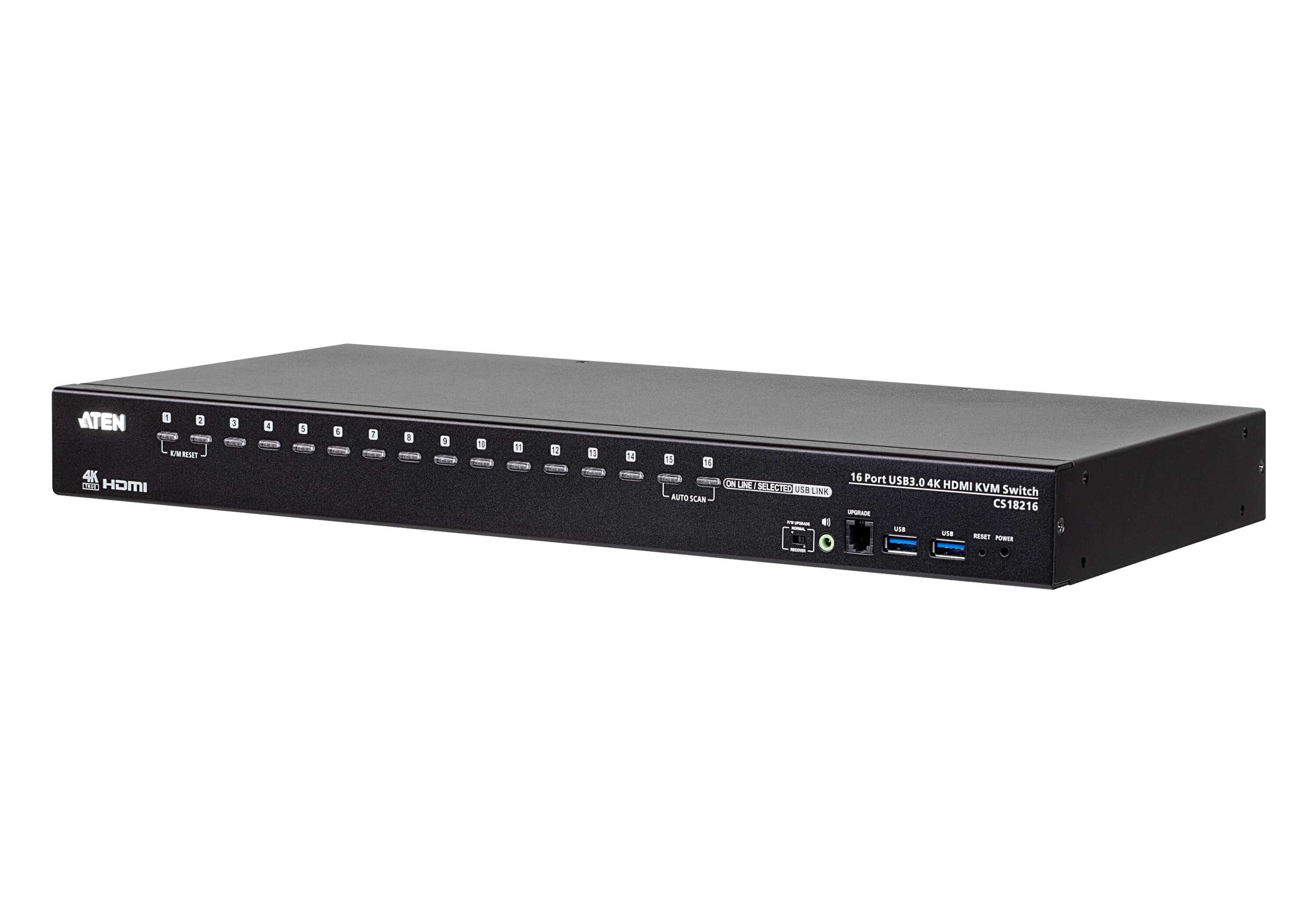 16-Port USB 3.0 4K HDMI KVM Switch — изглед 3