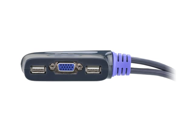 2-Port USB VGA/Audio Cable KVM Switch (0.9m)