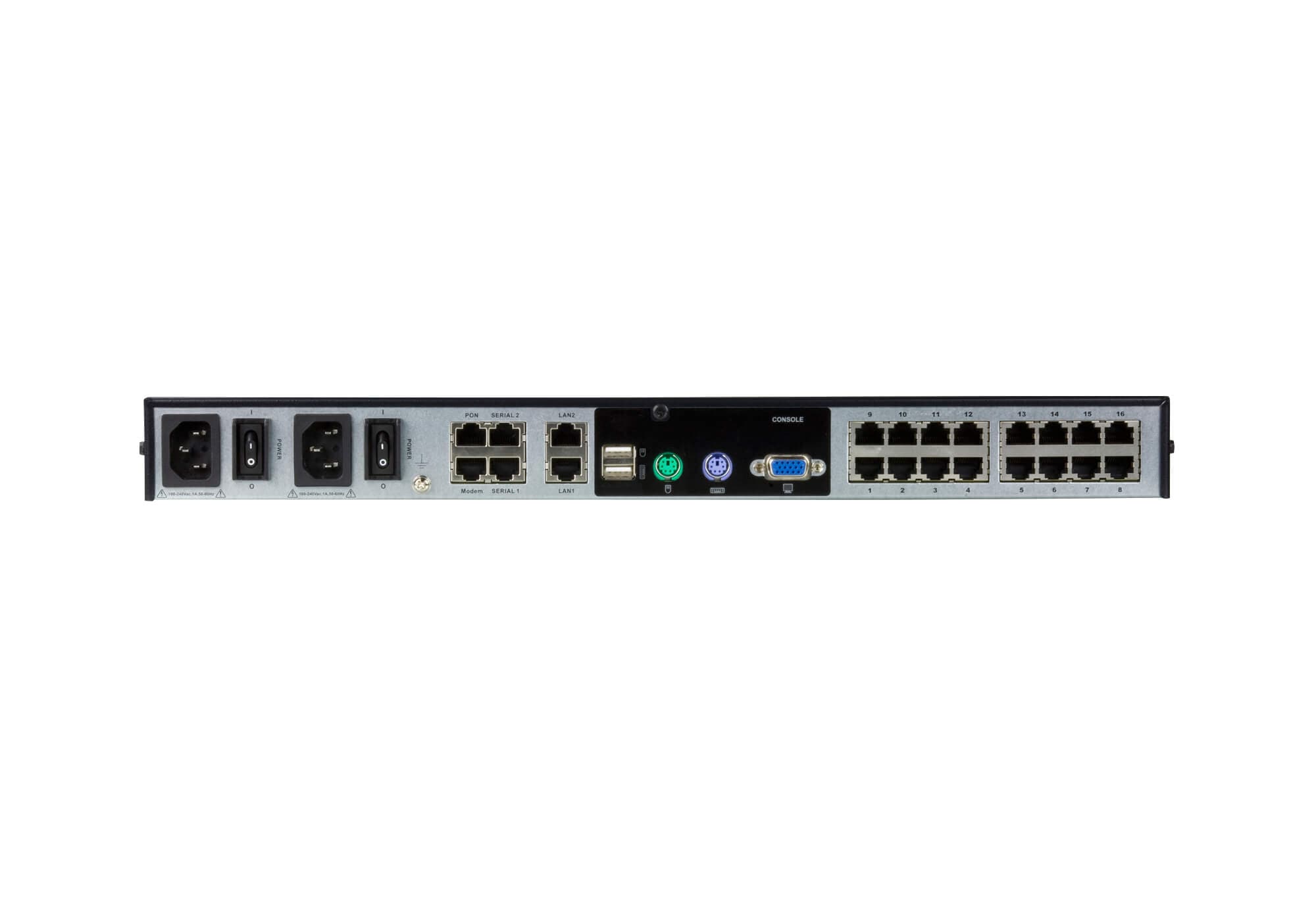 1-Local/1-Remote Access 16-Port Cat 5 KVM over IP Switch with Virtual Media (1920 x 1200) — изглед 2