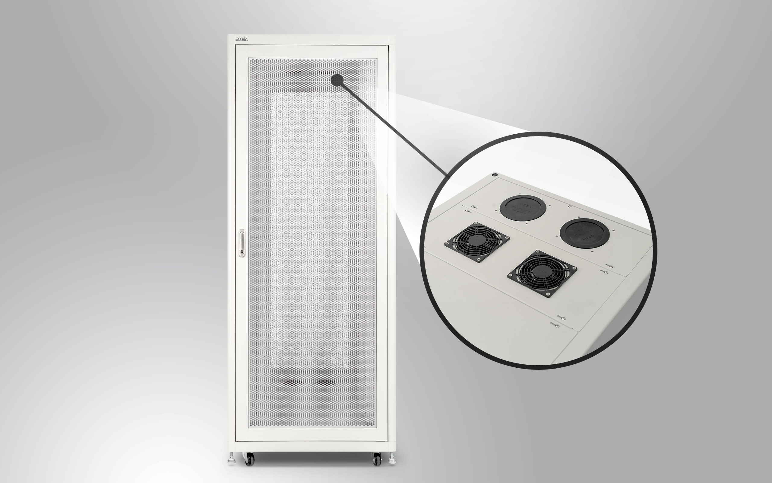 42U Network/Server Rack with Perforated Front and Rear Doors — изглед 6
