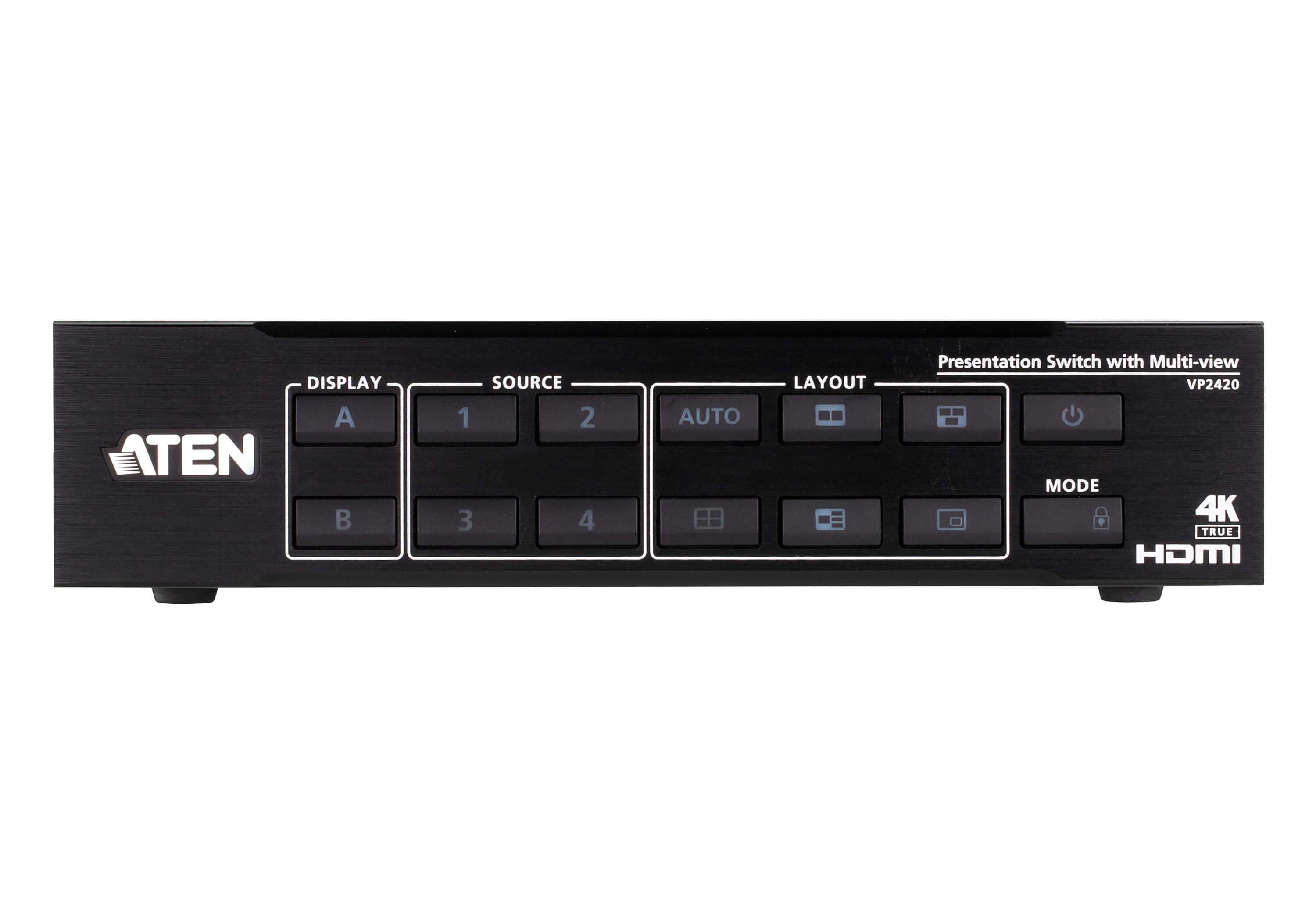 4 x 2 True 4K HDMI Presentation Switch with Multi View