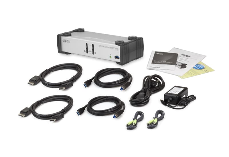 2-Port USB 3.0 DisplayPort KVMP™ Switch (Cables included) — изглед 4