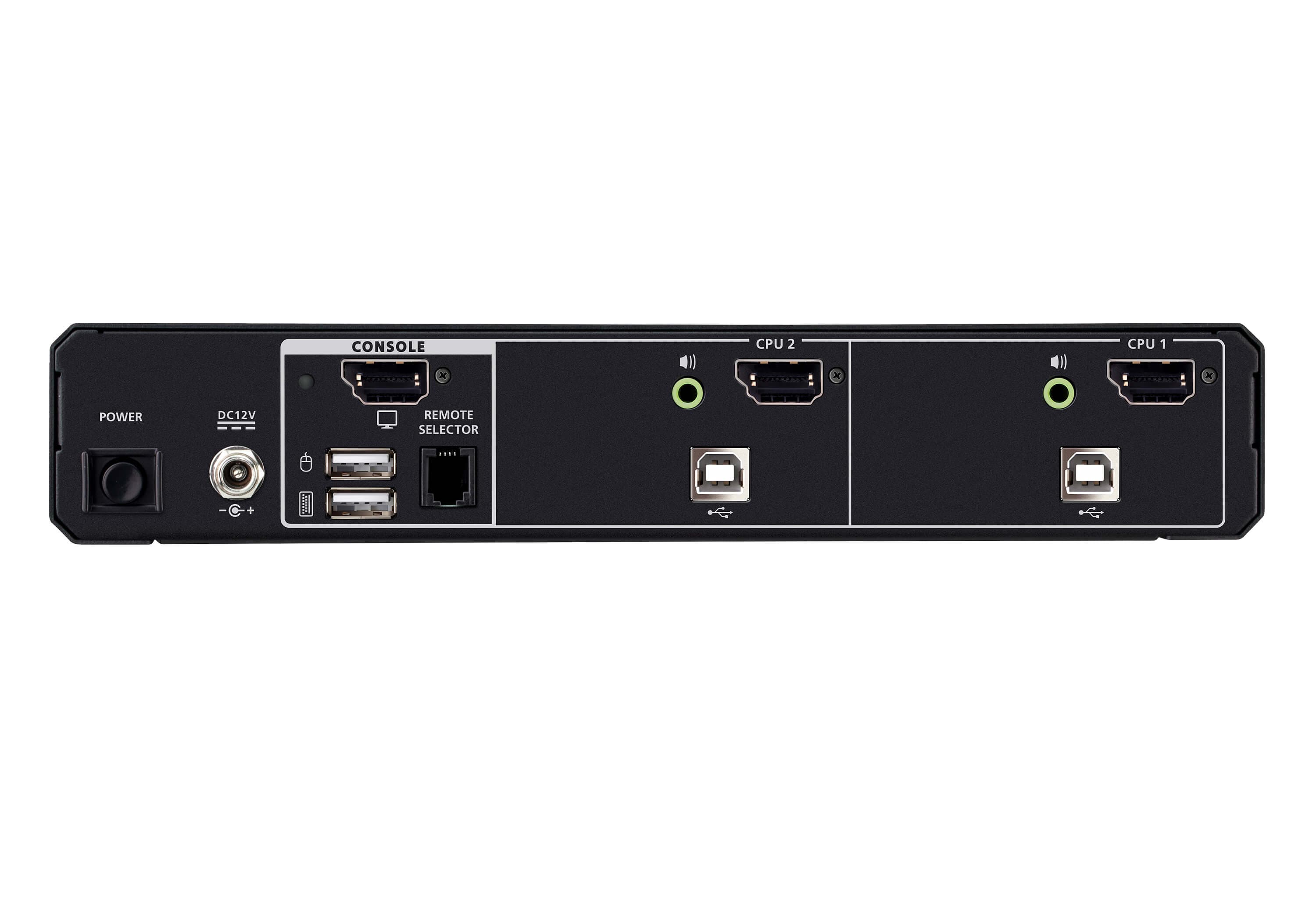 2-Port USB 5K DisplayPort/HDMI Universal Secure KVM Switch (PSD PP v4.0 Compliant) — изглед 2