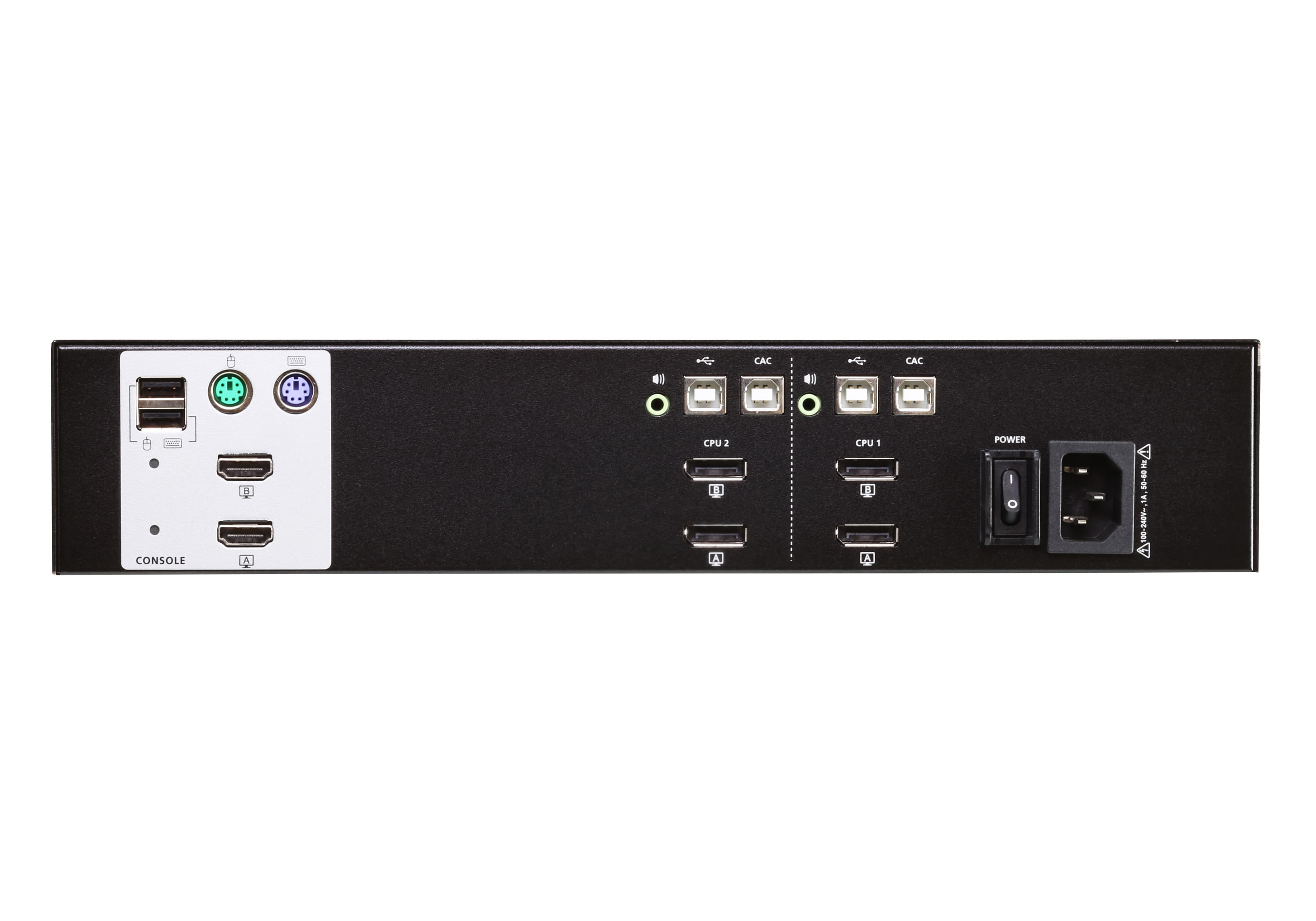 2-Port USB DisplayPort Dual Display Secure KVM Switch (PSS PP v3.0 Compliant) — изглед 2