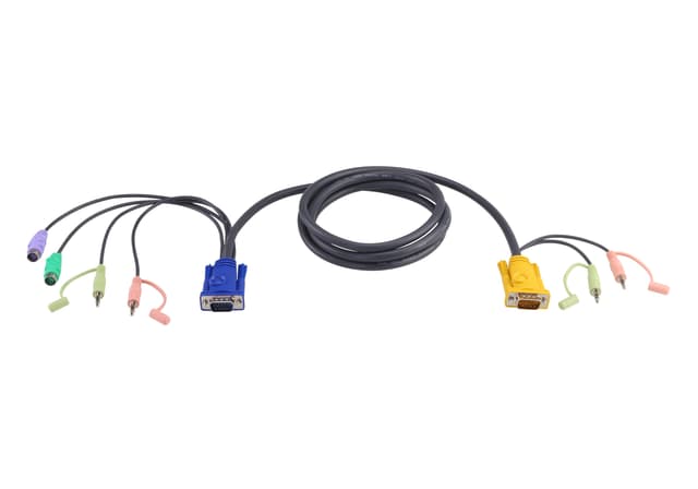 1.2M PS/2 KVM Cable with 3 in 1 SPHD and Audio
