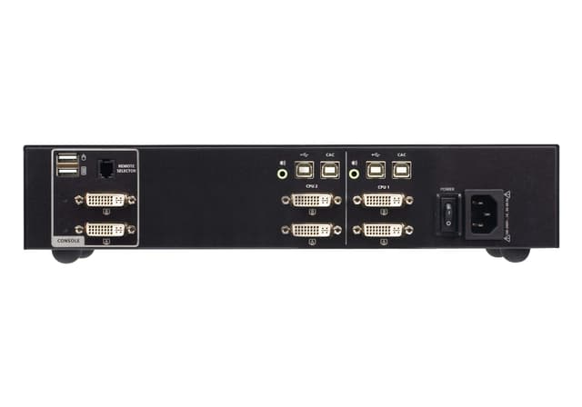 2-Port USB DVI Dual Display Secure KVM Switch with CAC (PSD PP v4.0 Compliant)