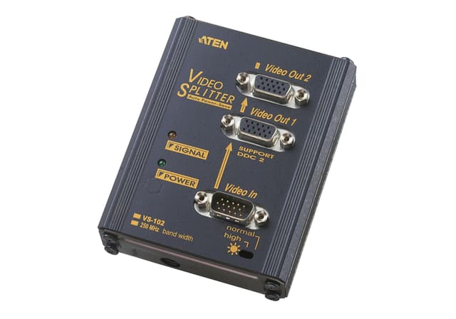 2-Port VGA Splitter Wall Plate (250MHz)