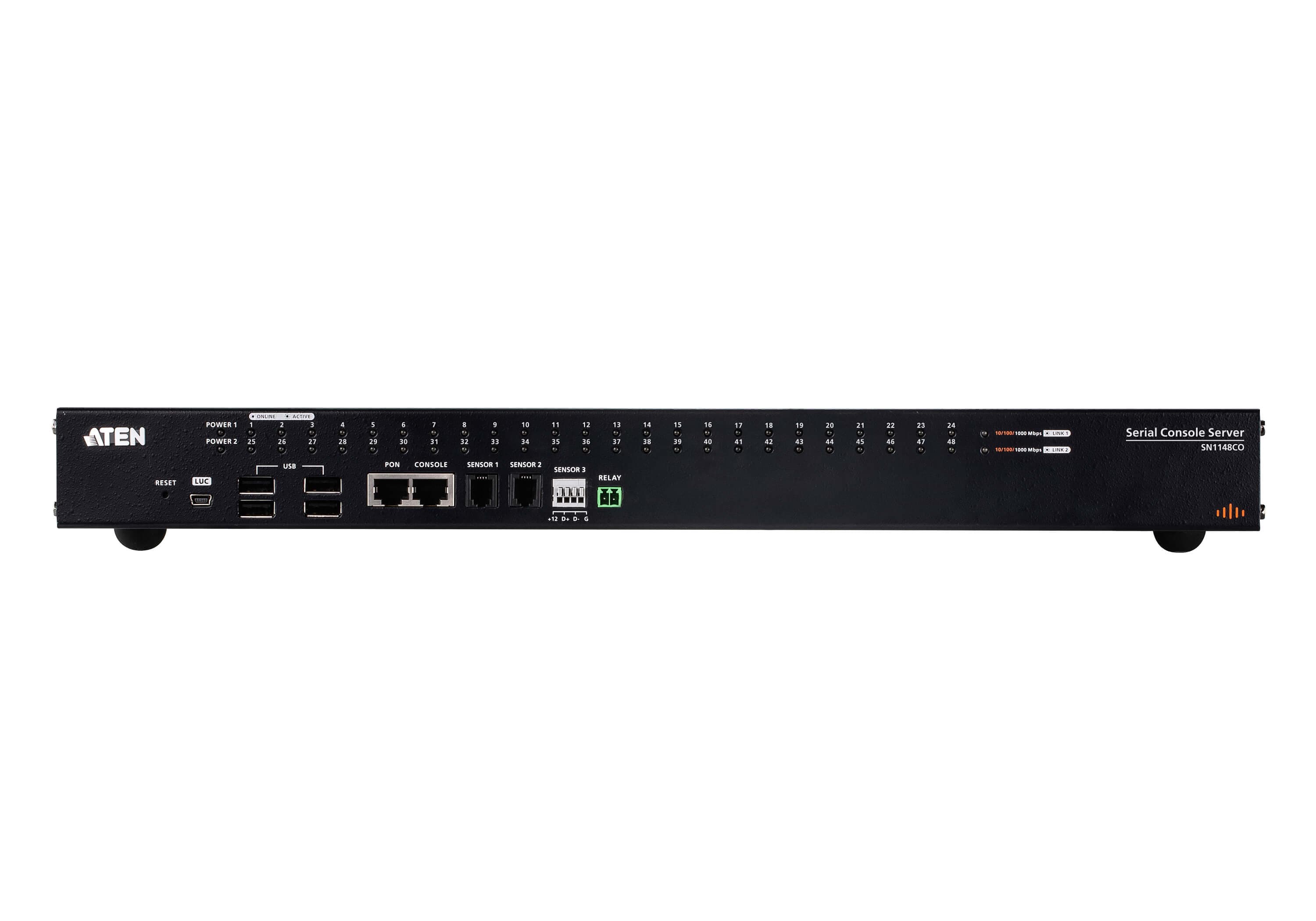 48-Port Serial Console Server with Dual Power / SFP