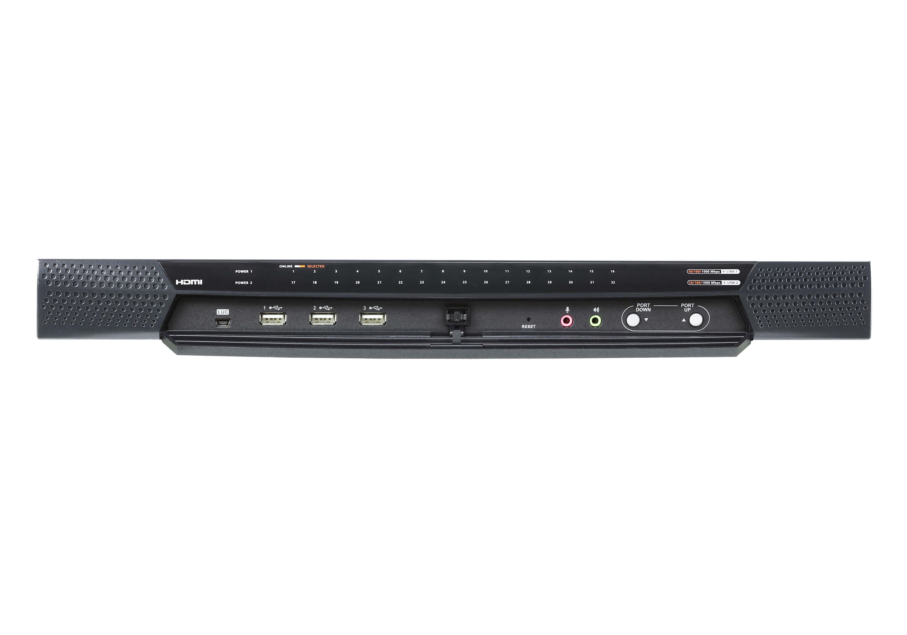1-Local/4-Remote Shared Access 32-Port Multi-Interface Cat 5 KVM over IP Switch