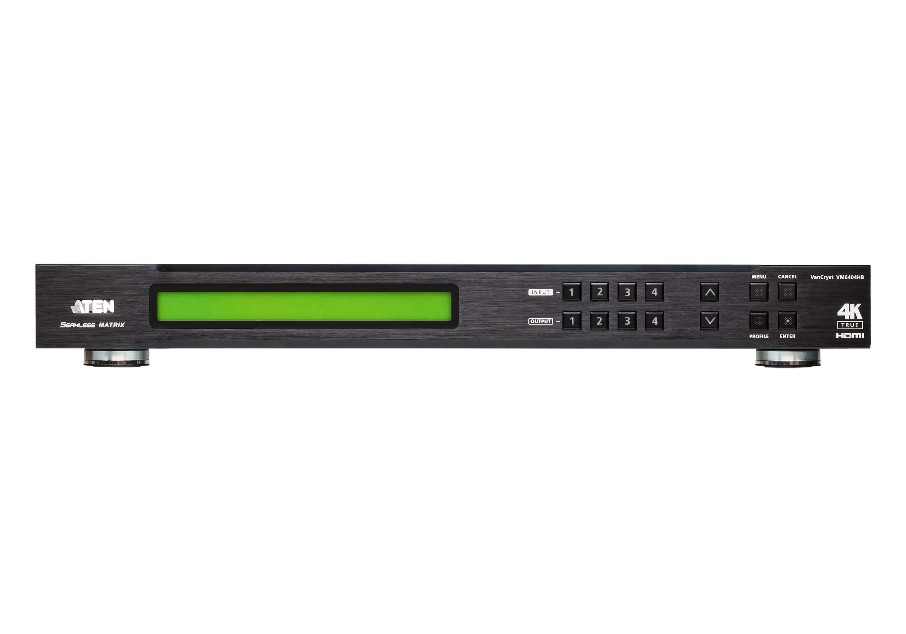 4 x 4 True 4K HDMI Matrix Switch with Scaler
