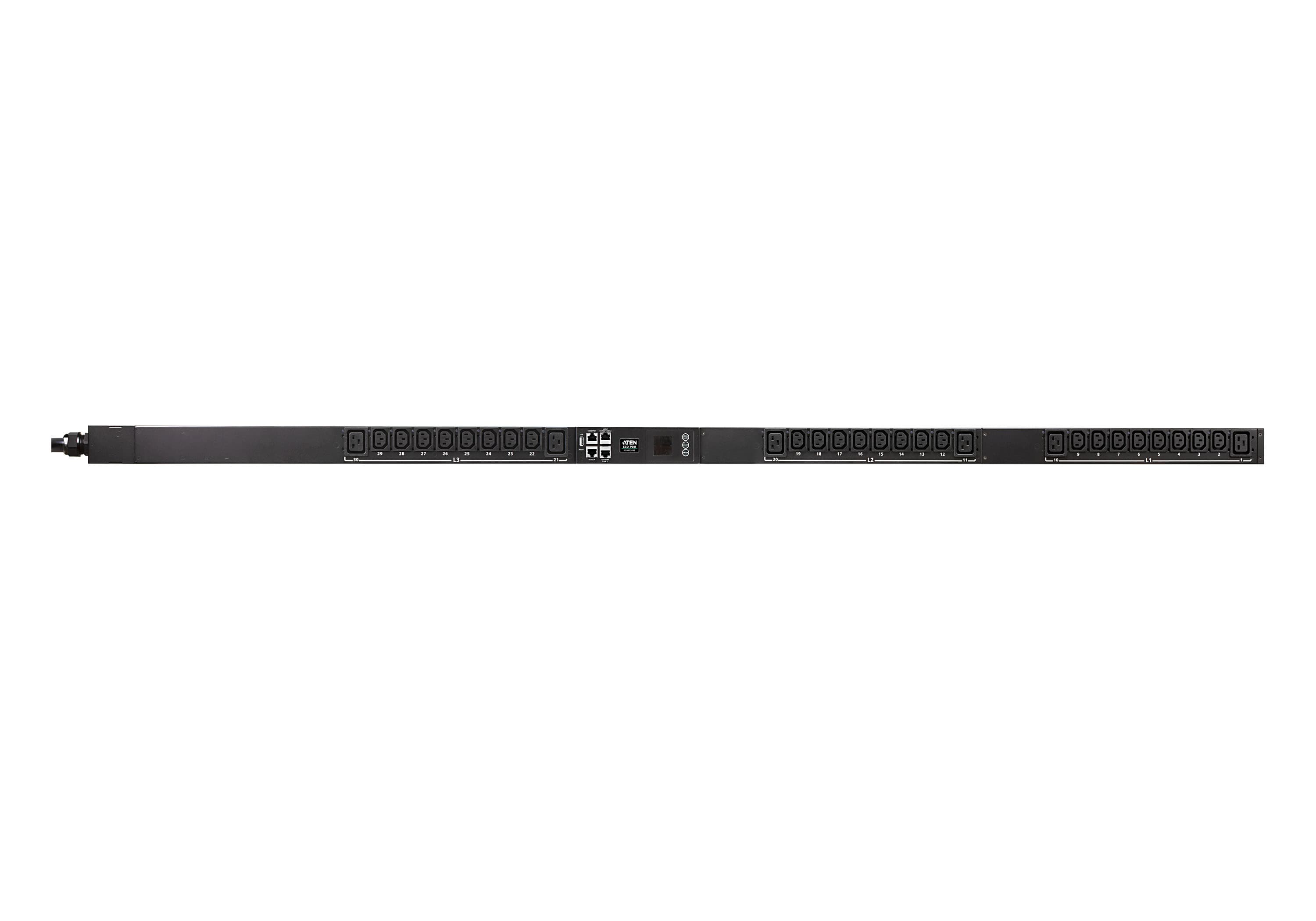 20A/16A 30-Outlet 3-Phase Outlet-Metered & Switched eco PDU