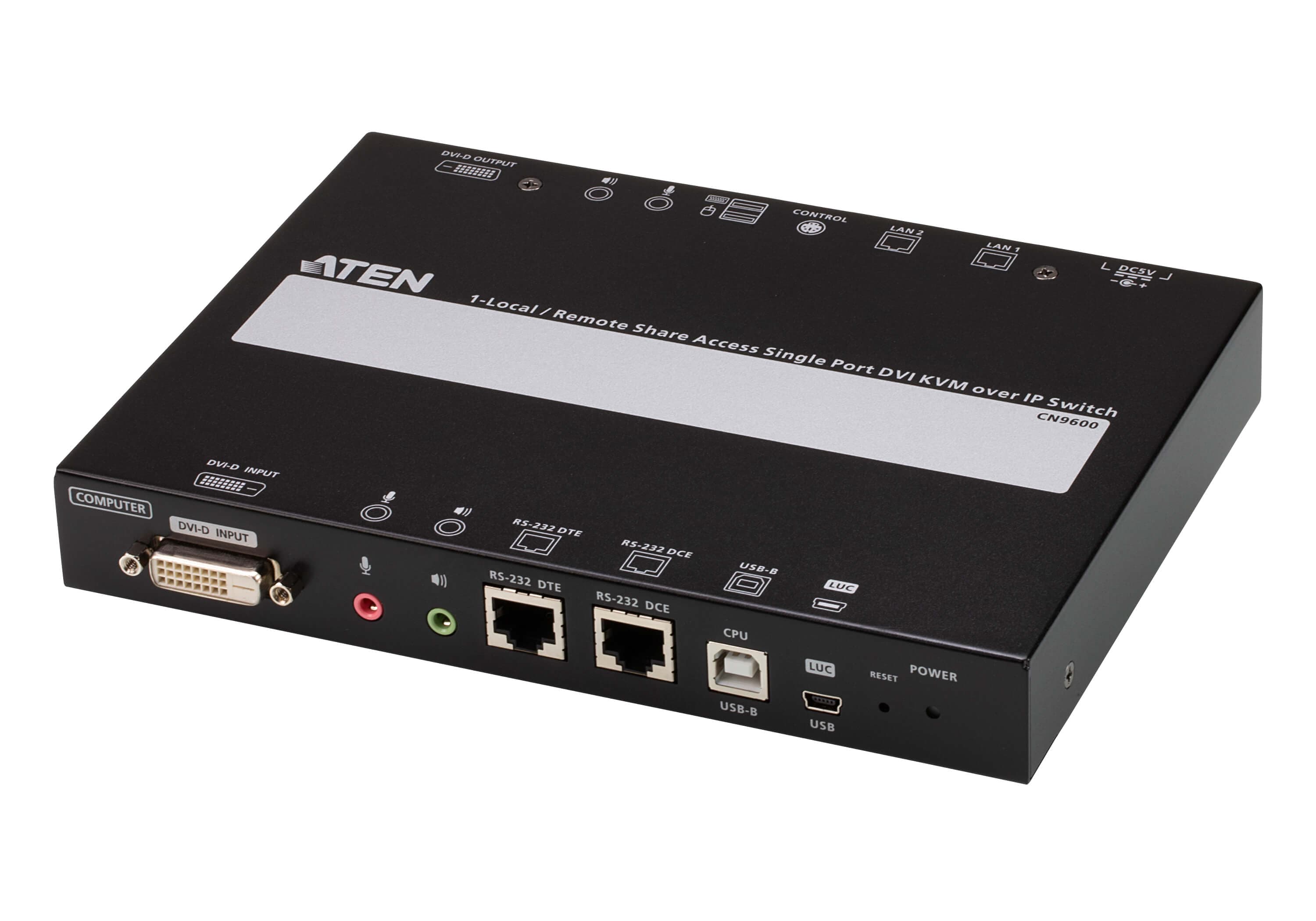 1-Local/Remote Share Access Single Port DVI KVM over IP Switch — изглед 3