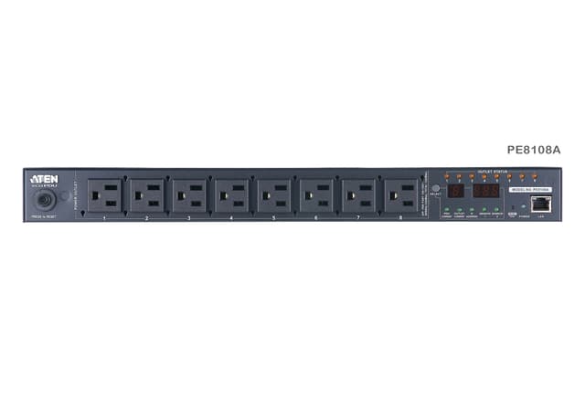 15A/10A 8-Outlet 1U Outlet-Metered & Switched eco PDU