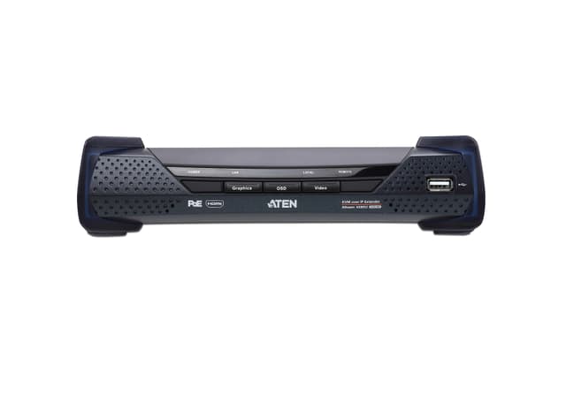 4K HDMI Single Display KVM over IP Receiver with PoE