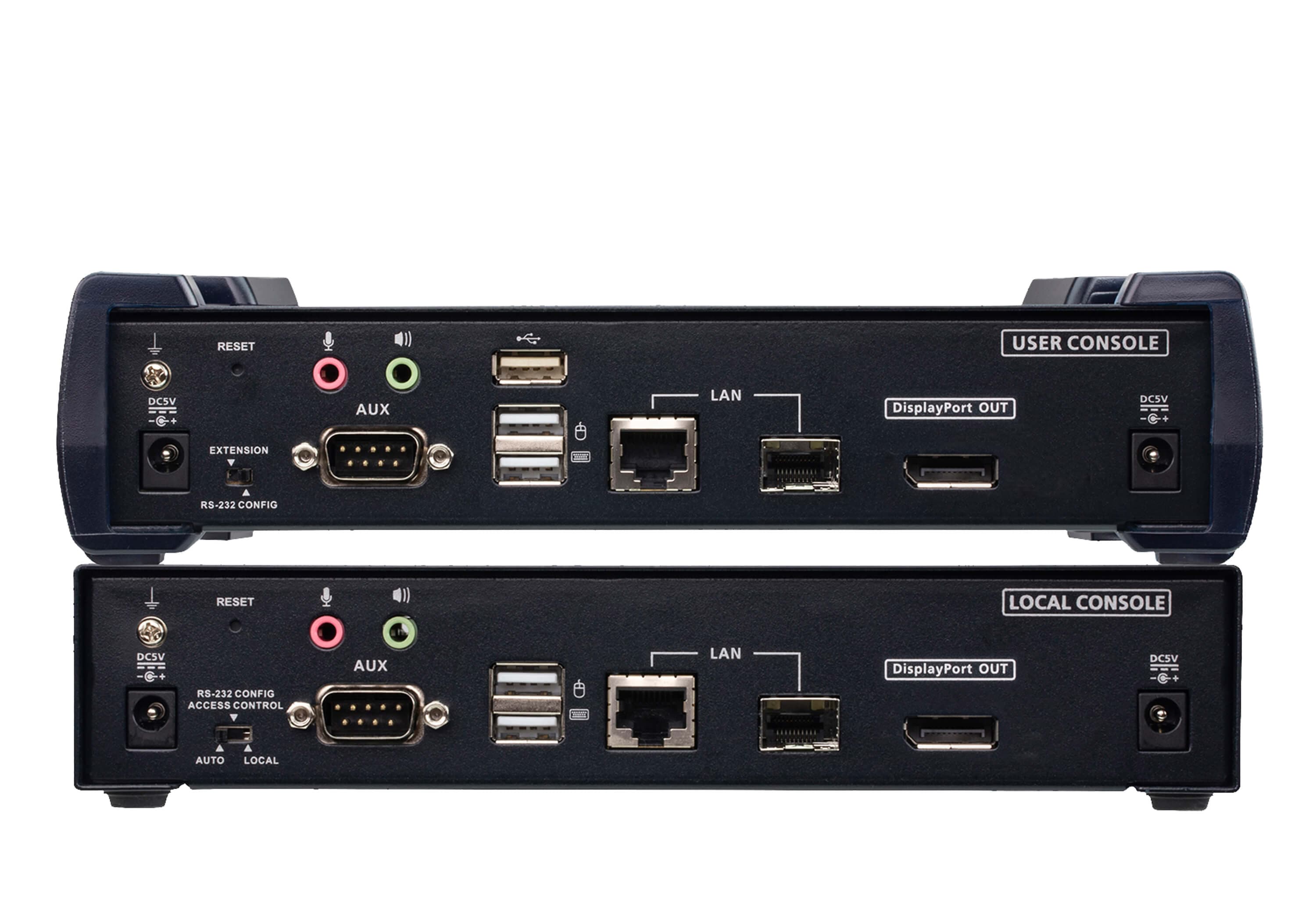 4K DisplayPort Single Display KVM over IP Extender — изглед 2
