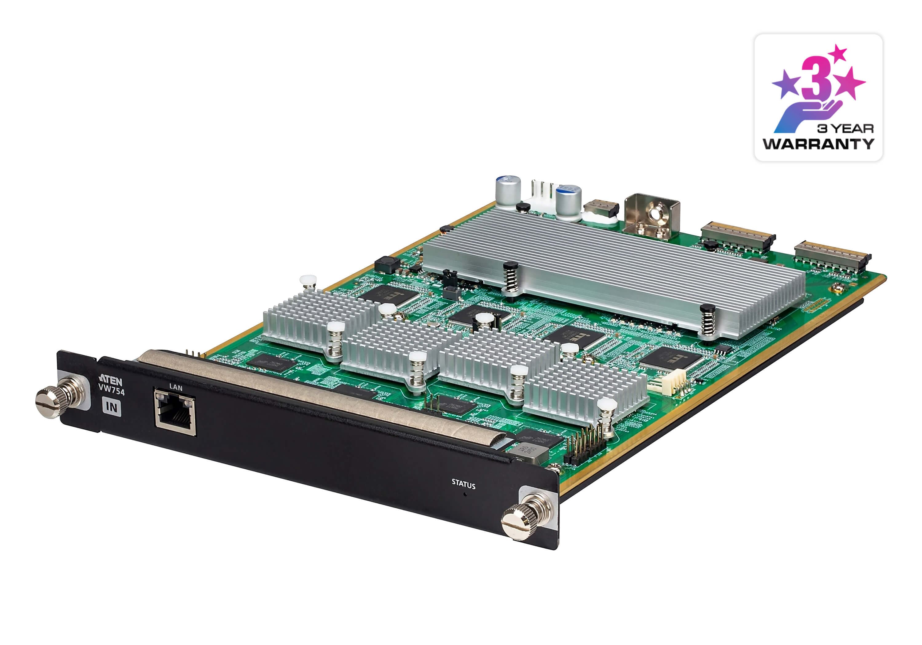 4-Channel 4K H.265 IP Stream Decoder Input Card — изглед 2