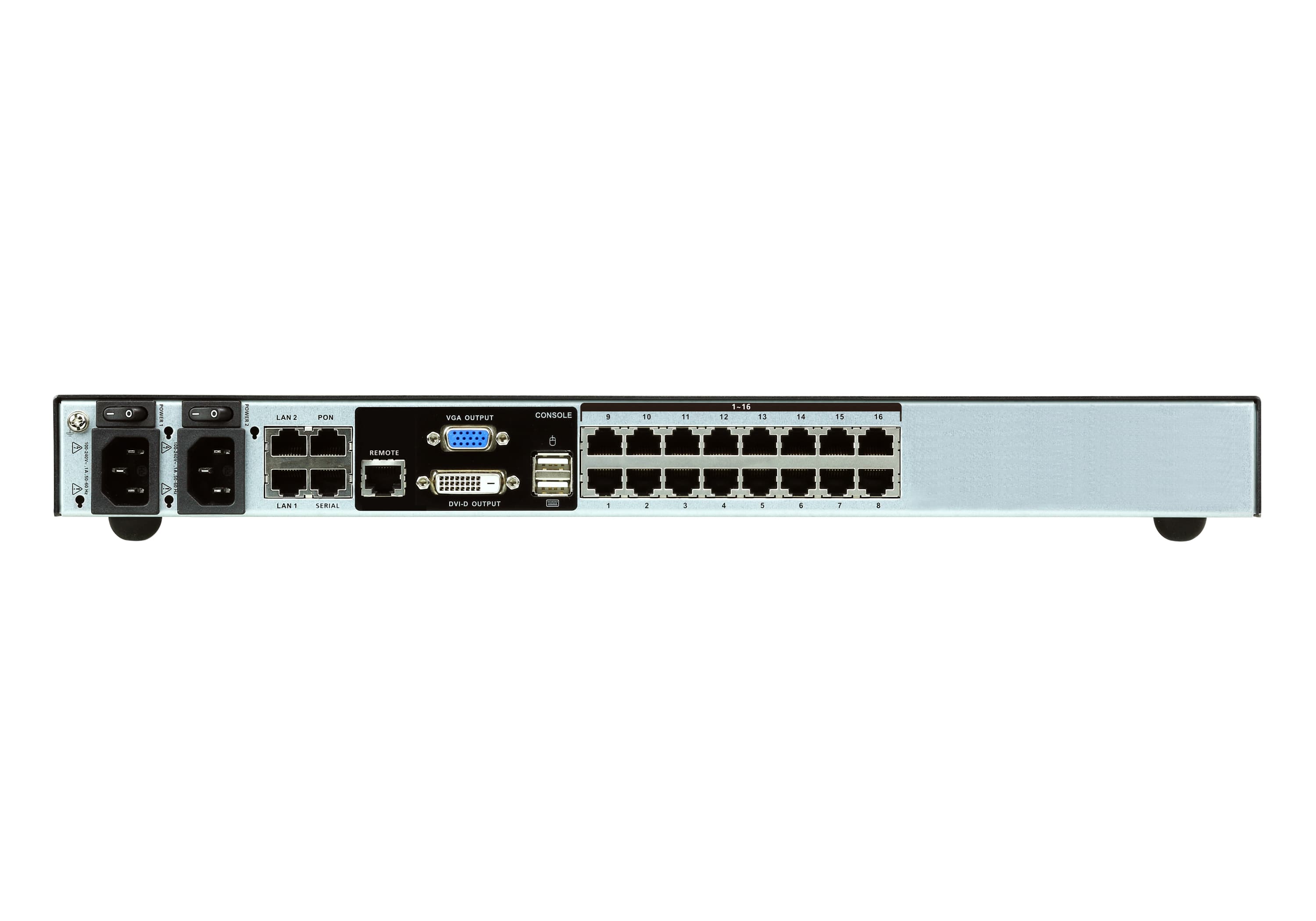 1-Local/4-Remote  Access 16-Port Multi-Interface Cat 5 KVM over IP Switch — изглед 2