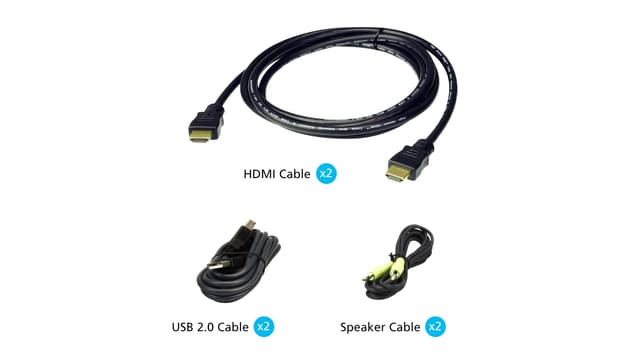 1.8 m USB HDMI KVM Cable Kit (2-Port)