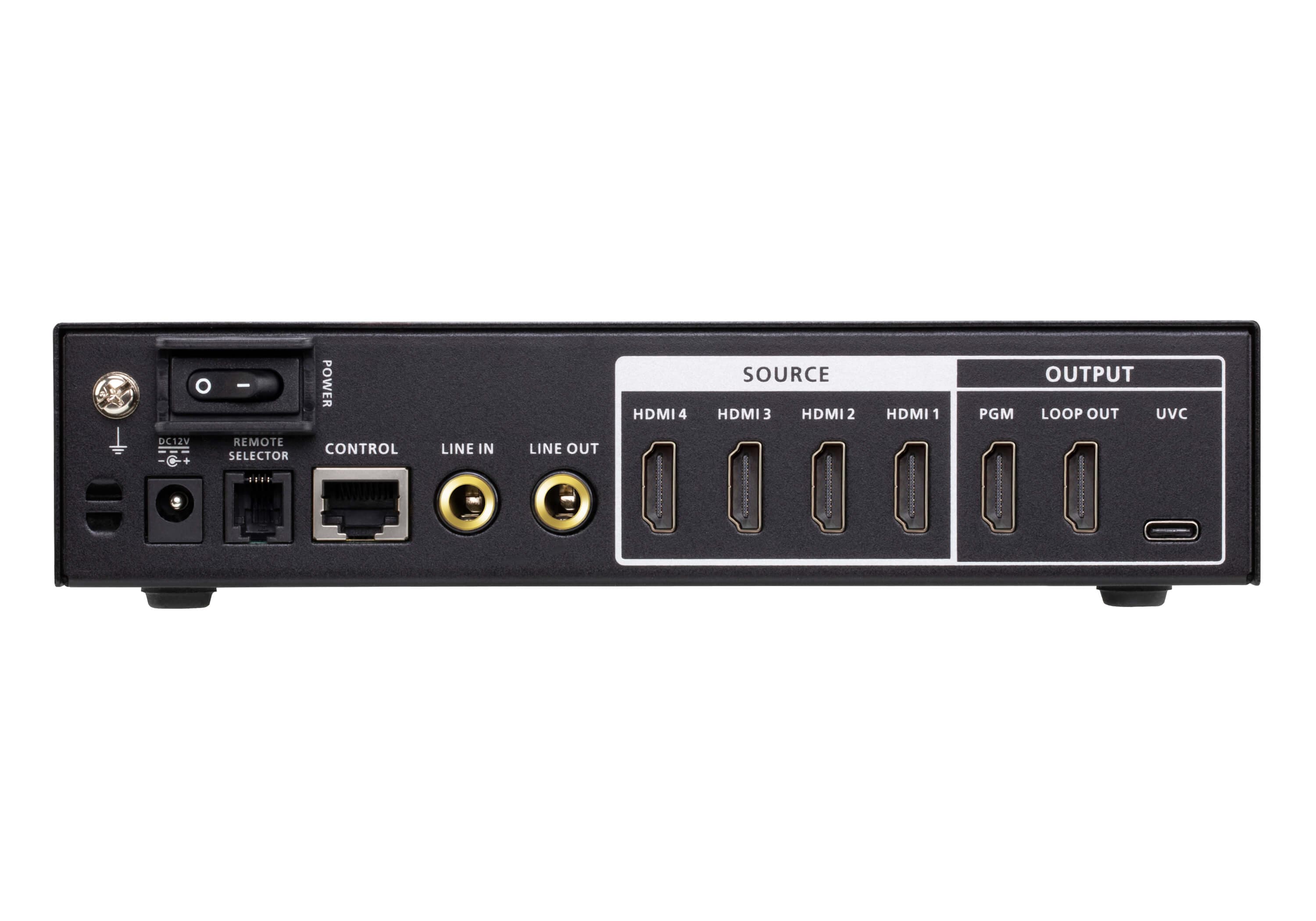 CAMLIVE™ PRO 4K 4-Input HDMI to USB Video Switcher — изглед 2