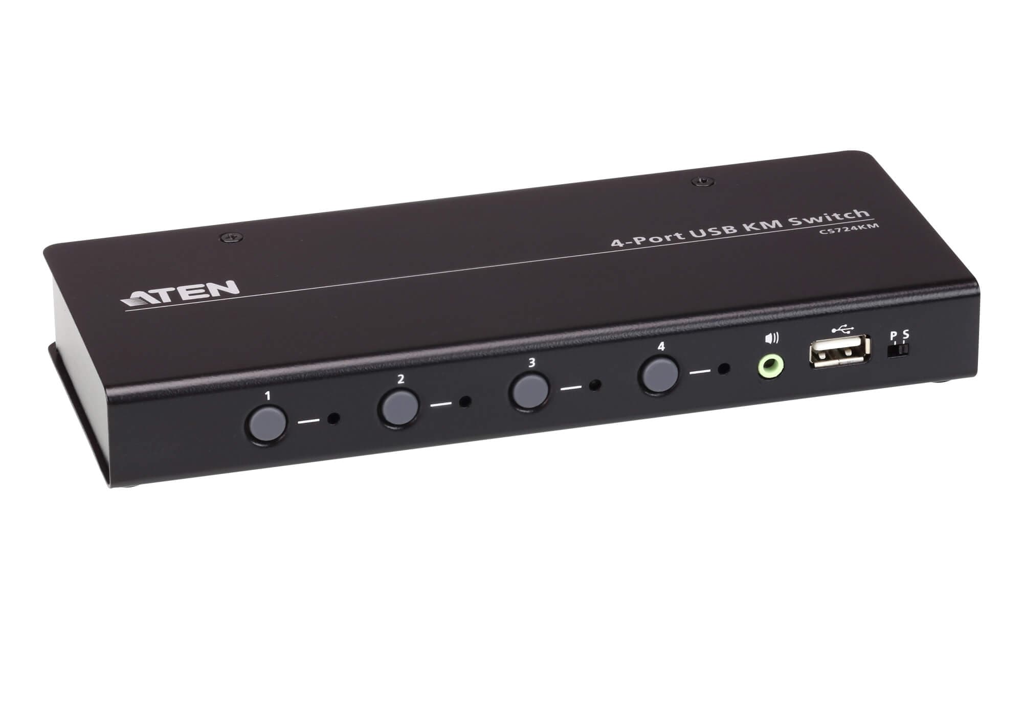 4-port USB Boundless KM Switch (Cables included) — изглед 4