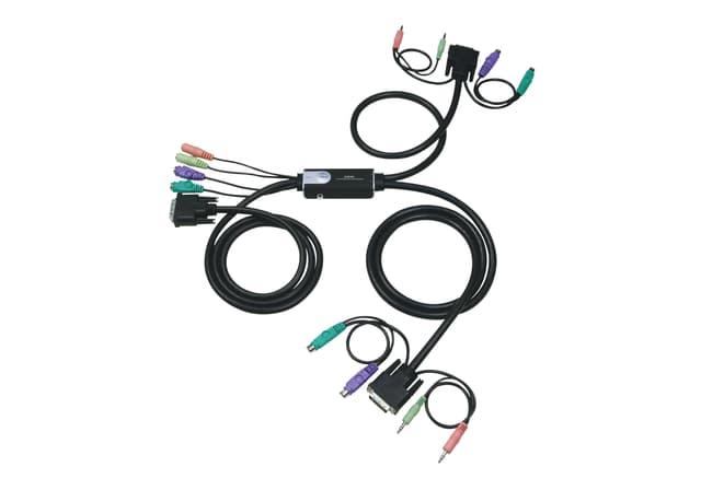 2-Port PS/2 DVI KVM Switch with Audio
