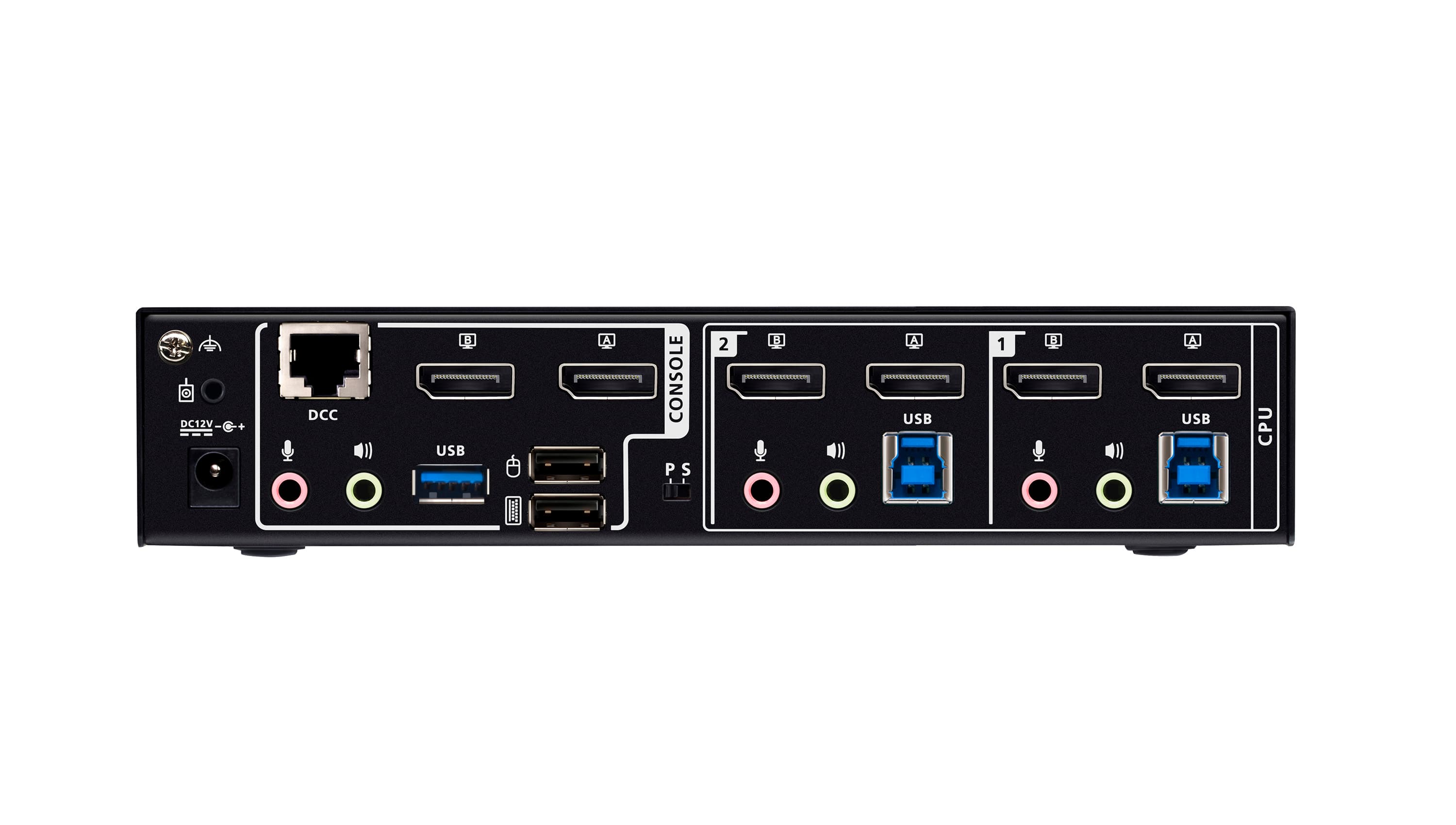 2-Port USB 3.0 8K DisplayPort Dual-Display KVMP™ Switch (Cables included) — изглед 2
