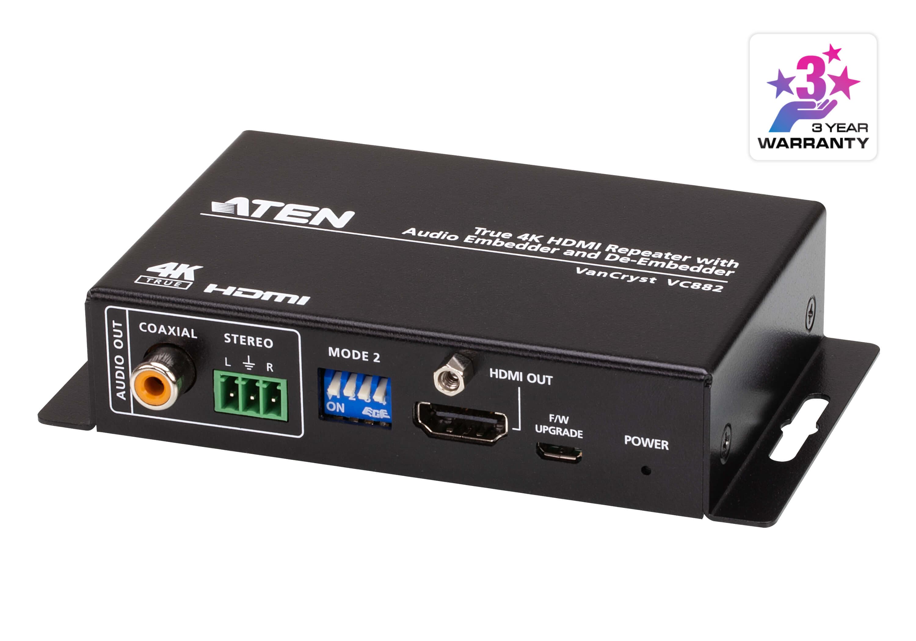 True 4K HDMI Repeater with Audio Embedder and De-Embedder — изглед 3