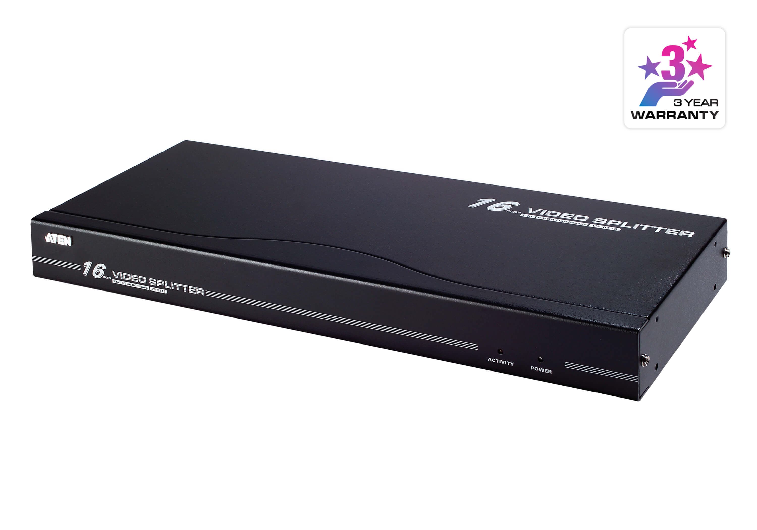 16-Port VGA/Audio Splitter (250MHz)