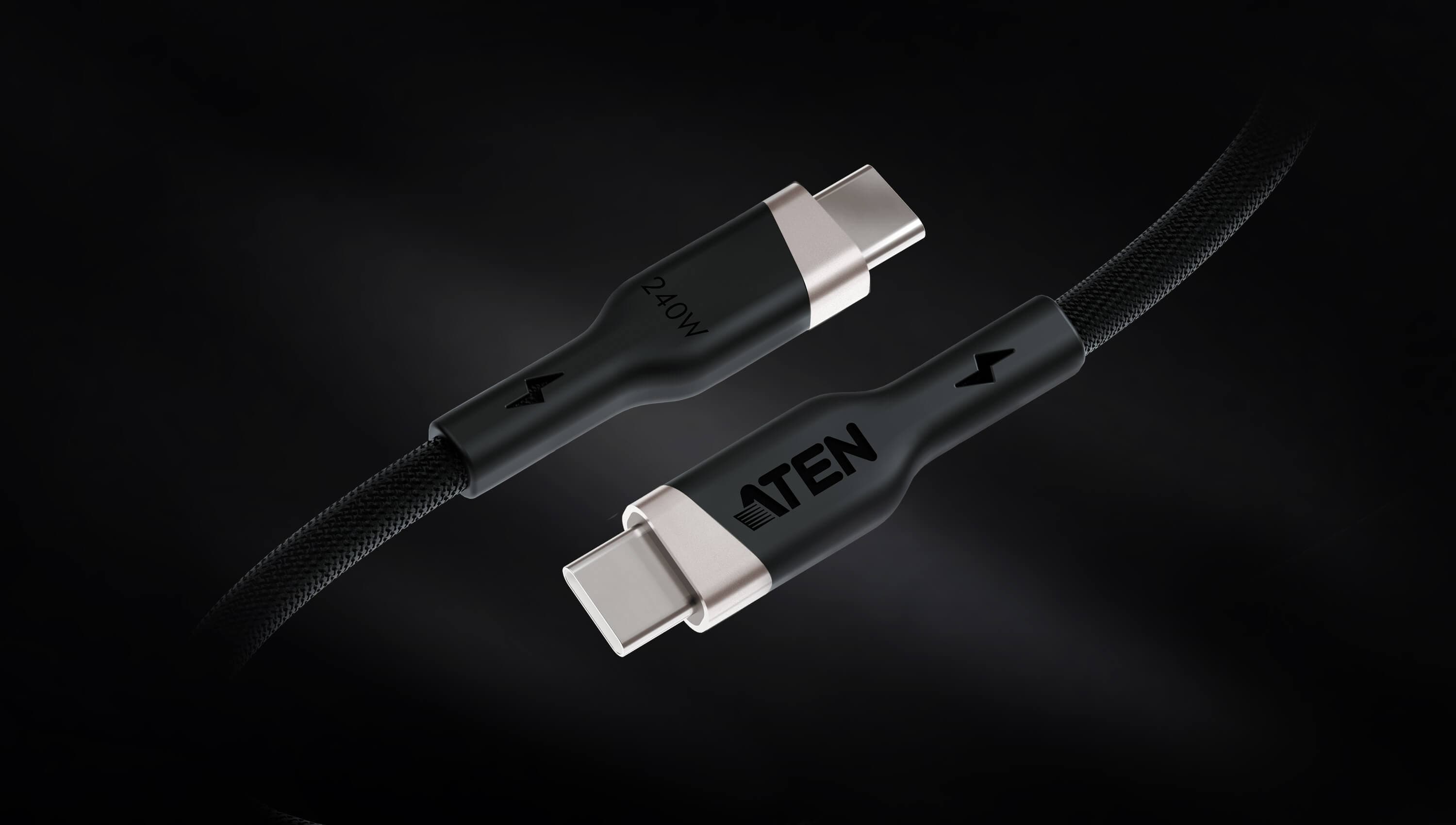 2m 240W USB-C to USB-C Braided Charging Cable — изглед 3