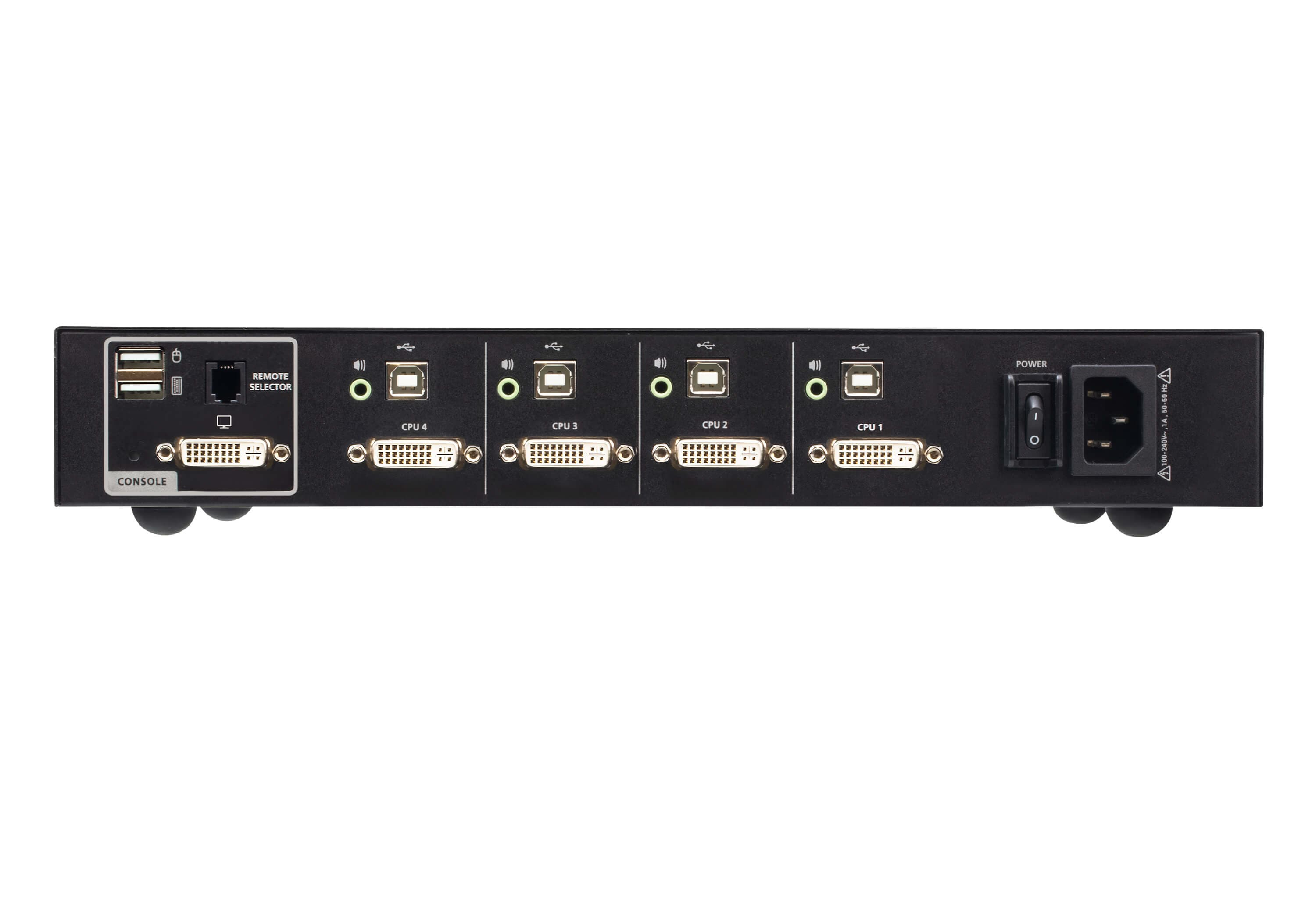 4-Port USB DVI Secure KVM Switch (PSD PP v4.0 Compliant)