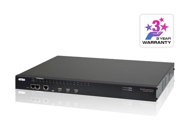 32-Port Serial Console Server with Dual Power/LAN