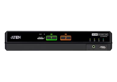 2-Port USB 5K DisplayPort/HDMI Universal Secure KVM Switch with CAC (PSD PP v4.0 Compliant)