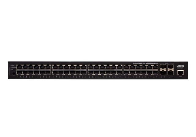 52-Port GbE PoE Managed Switch