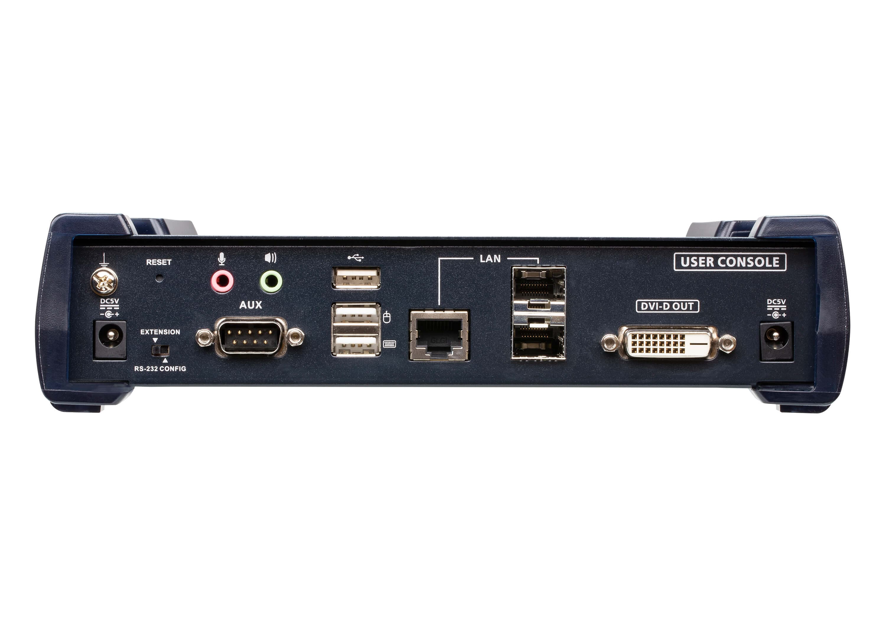 2K DVI-D Dual-Link KVM over IP Receiver with Dual SFP — изглед 2