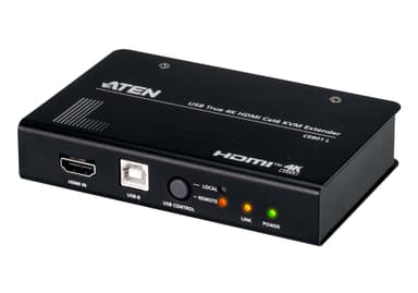 USB True 4K HDMI Cat 6 KVM Extender (4K @ 70 m / FHD @ 100 m)