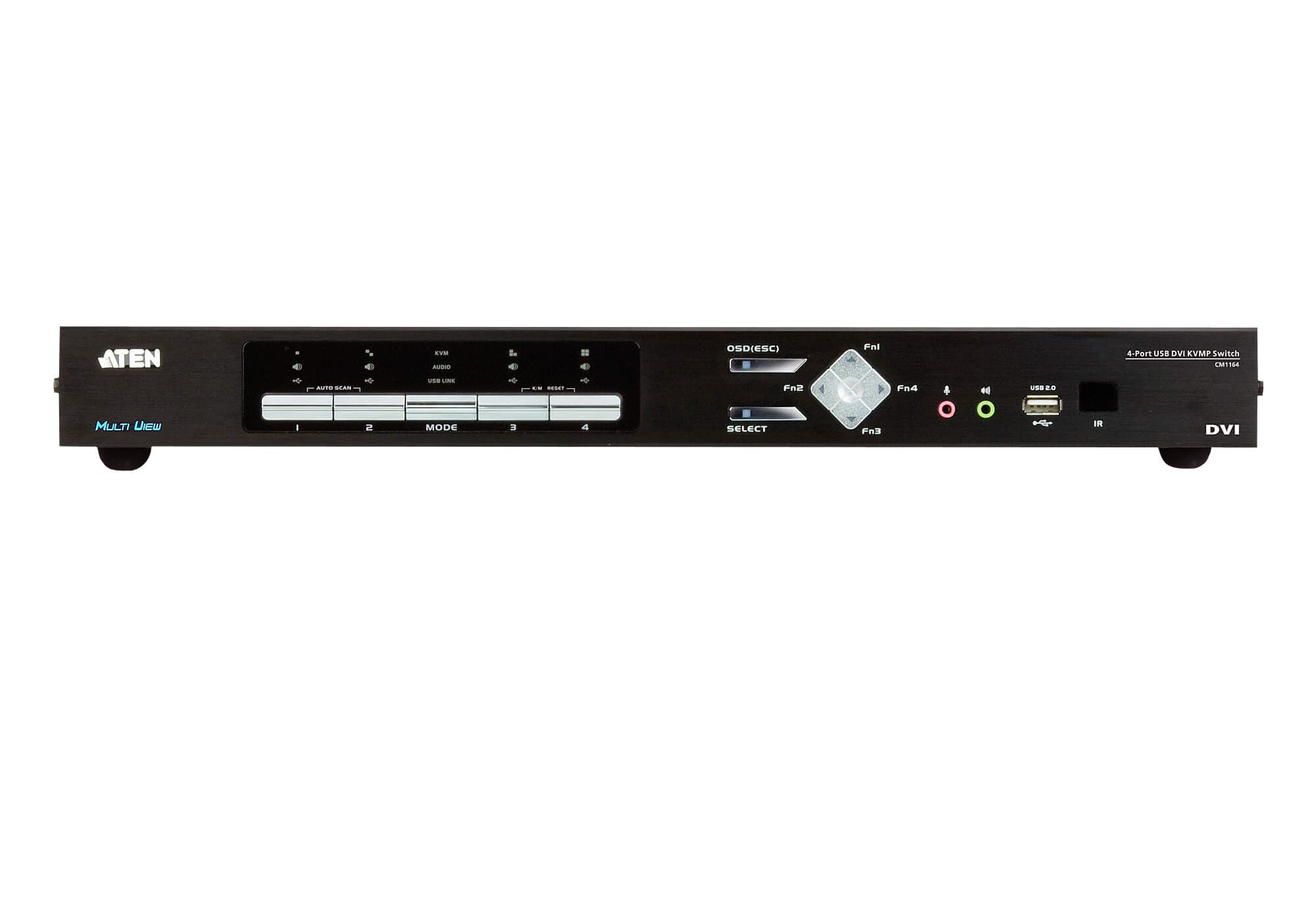 4-Port USB DVI Multi-View KVMP™ Switch