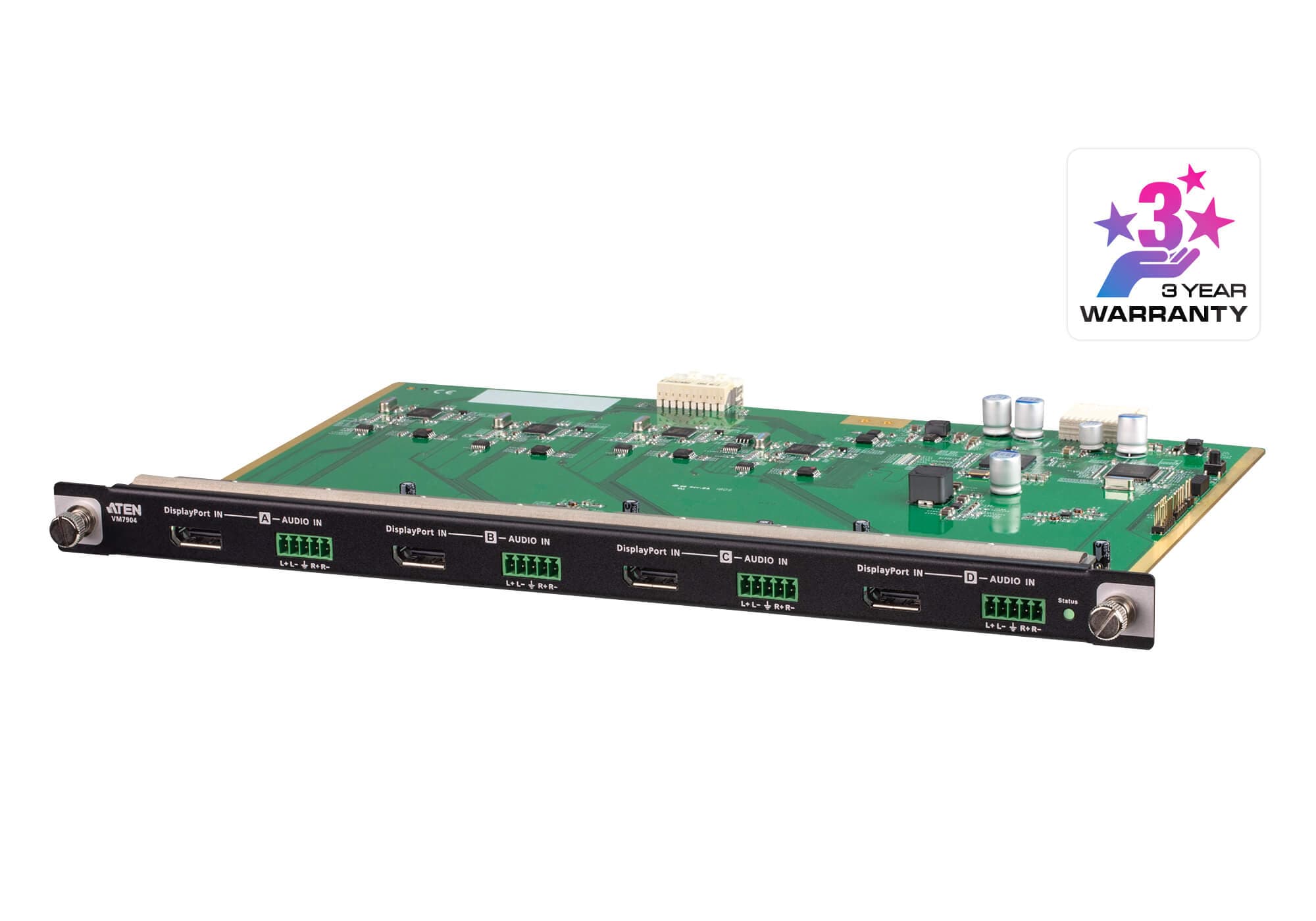4-Port 4K DisplayPort Input Board — изглед 2