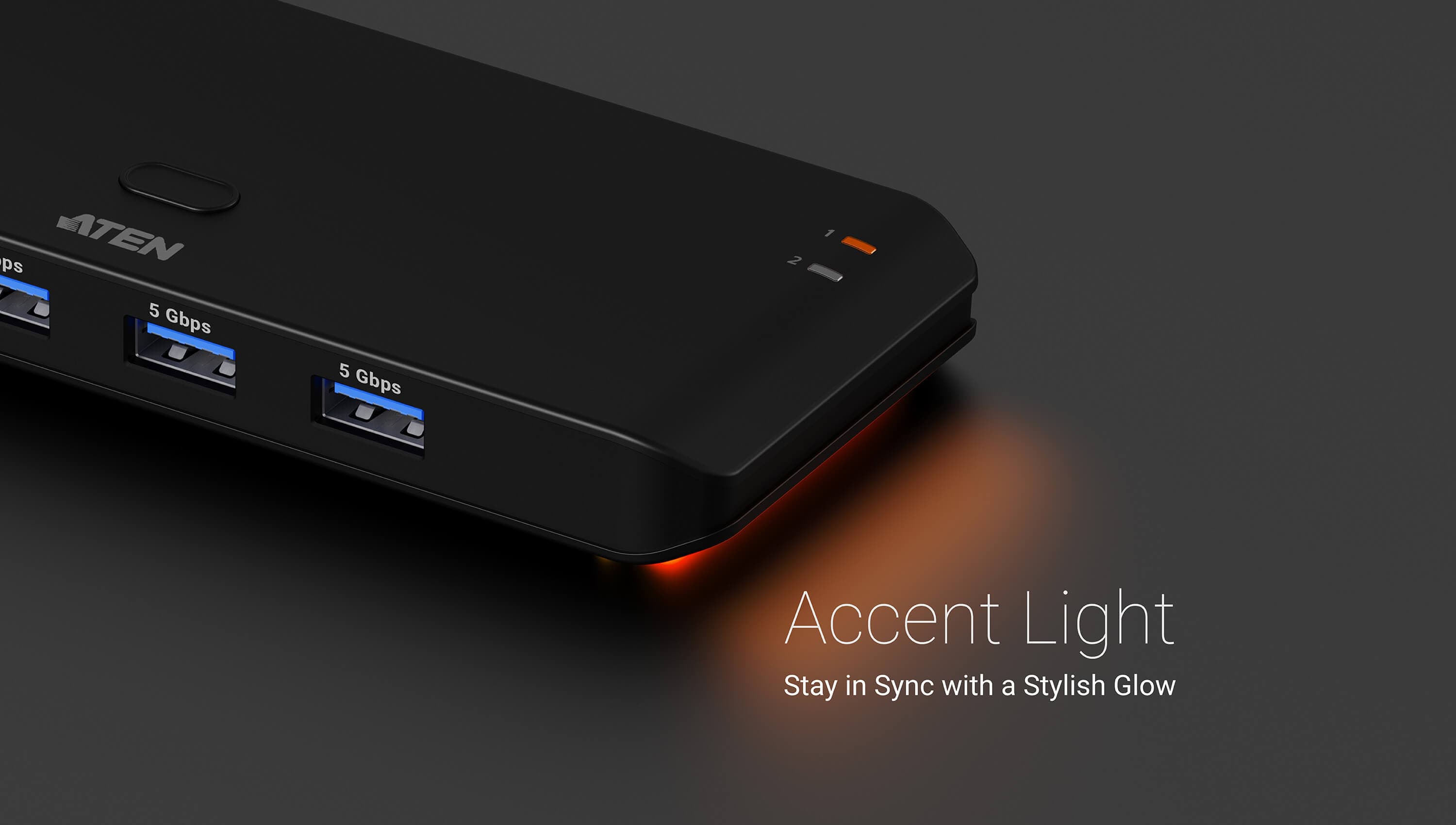 2 x 4 USB 3.2 Gen1 Sharing Switch (Host Type: A+C) — изглед 5