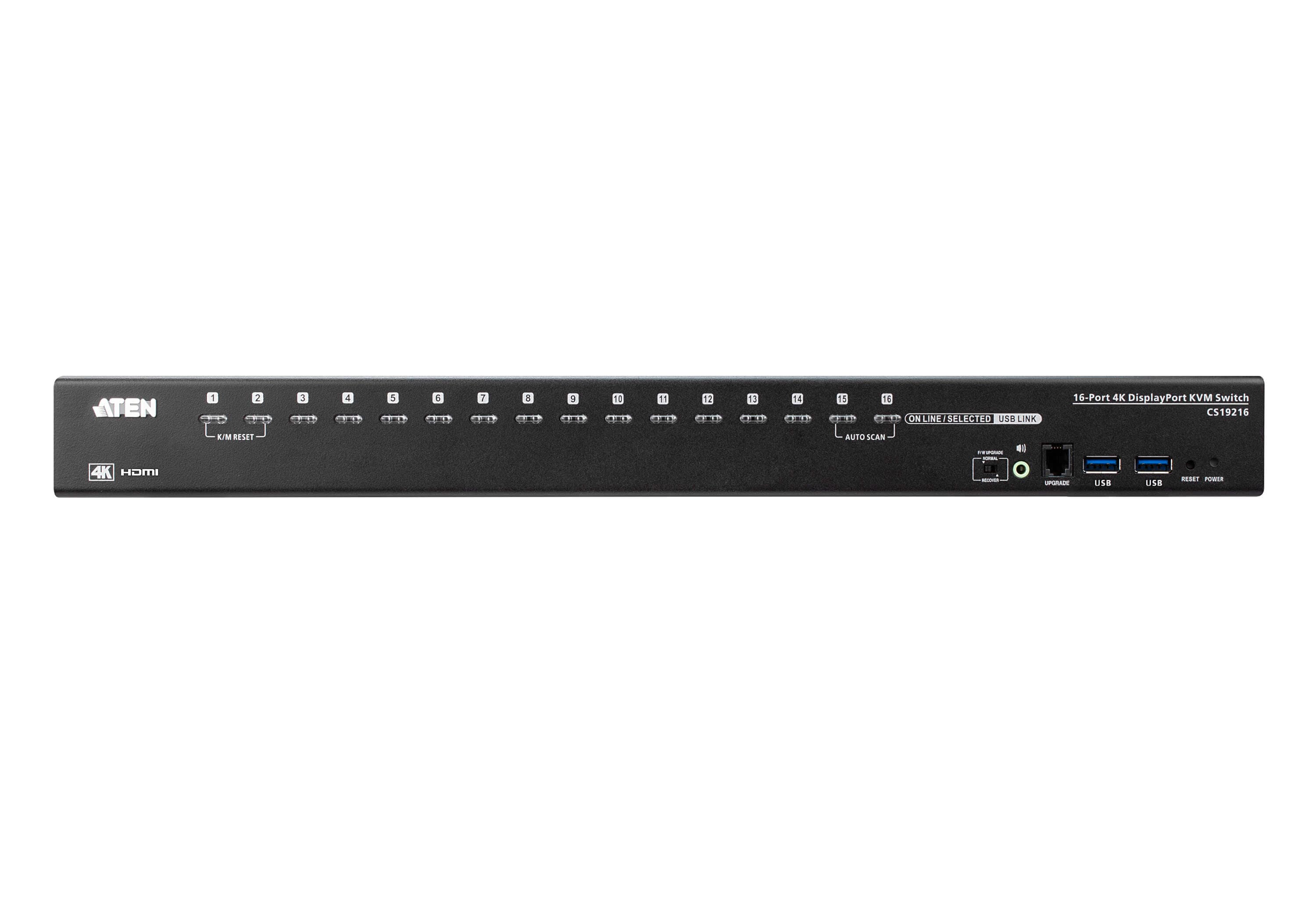 16-Port USB 3.0 4K DisplayPort KVM Switch — изглед 2