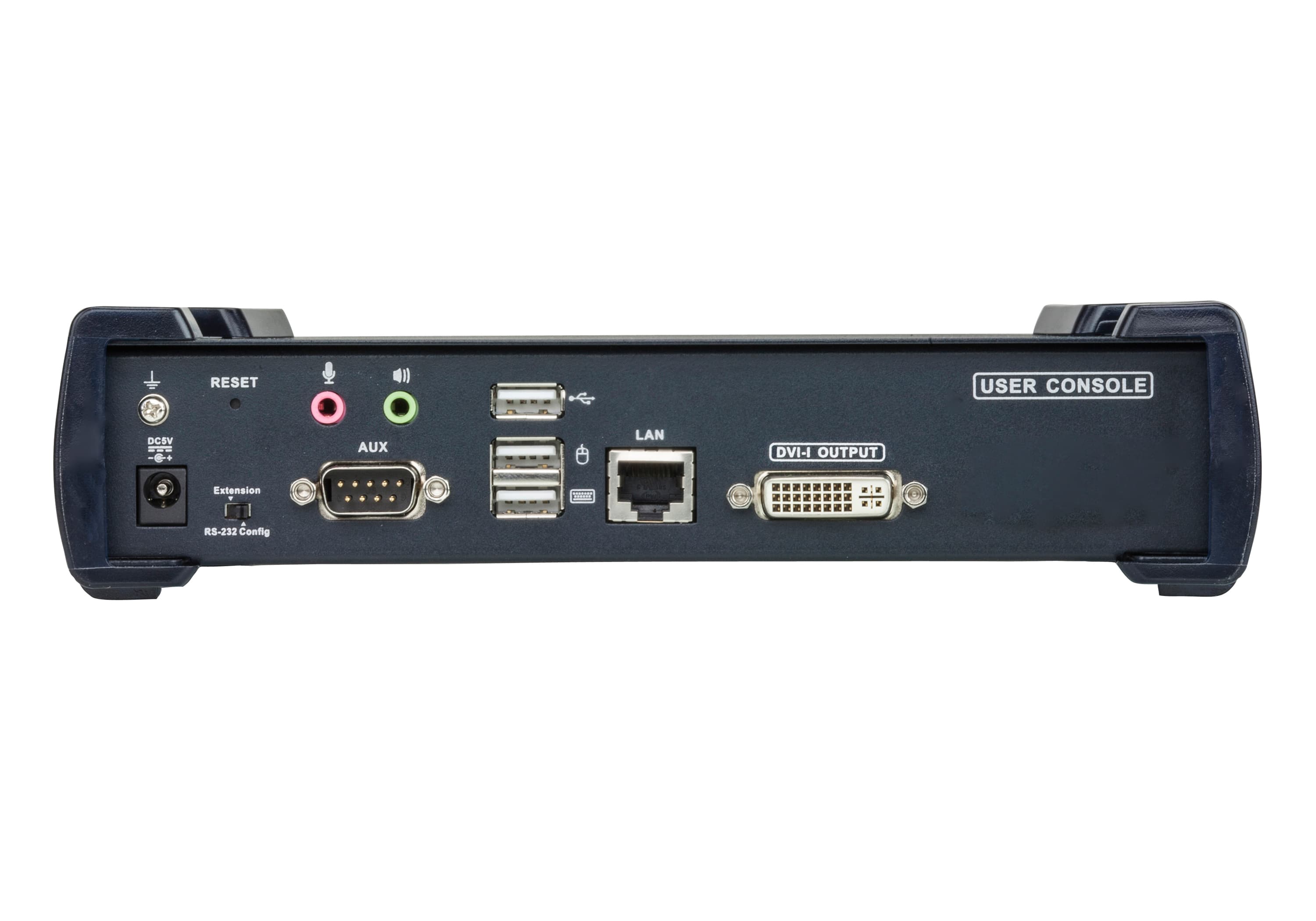 USB DVI-I Single Display KVM Over IP Receiver — изглед 2