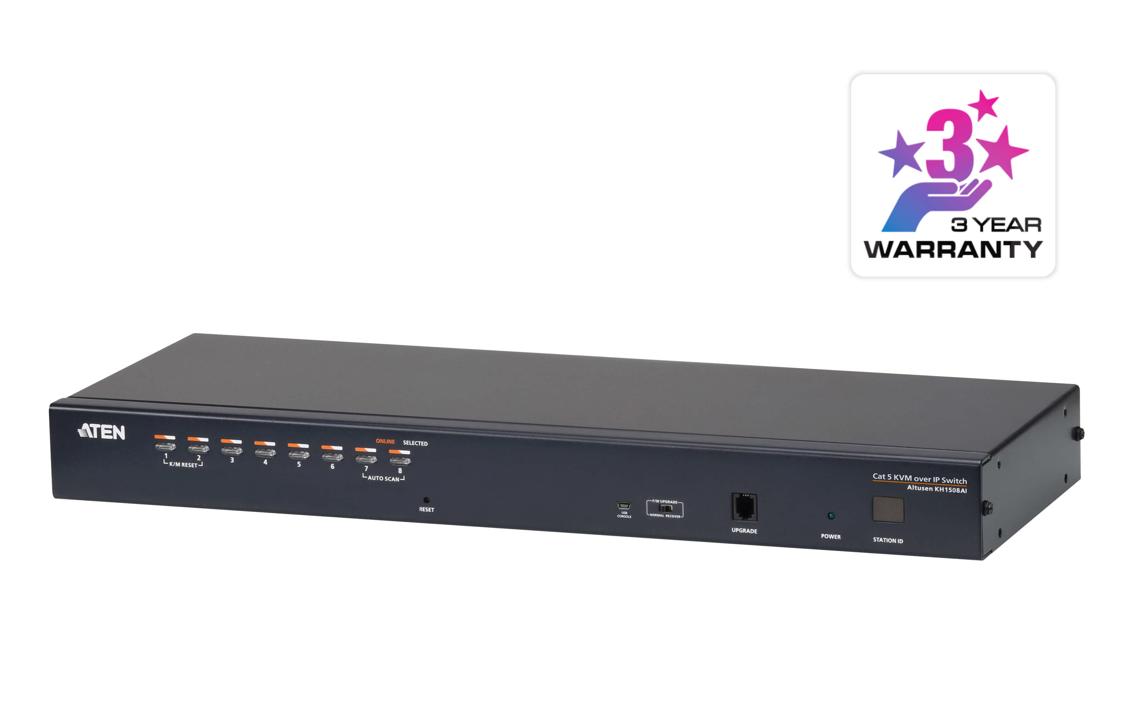 1-Local/Remote Shared Access 8-Port Multi-Interface Cat 5 KVM over IP Switch — изглед 3