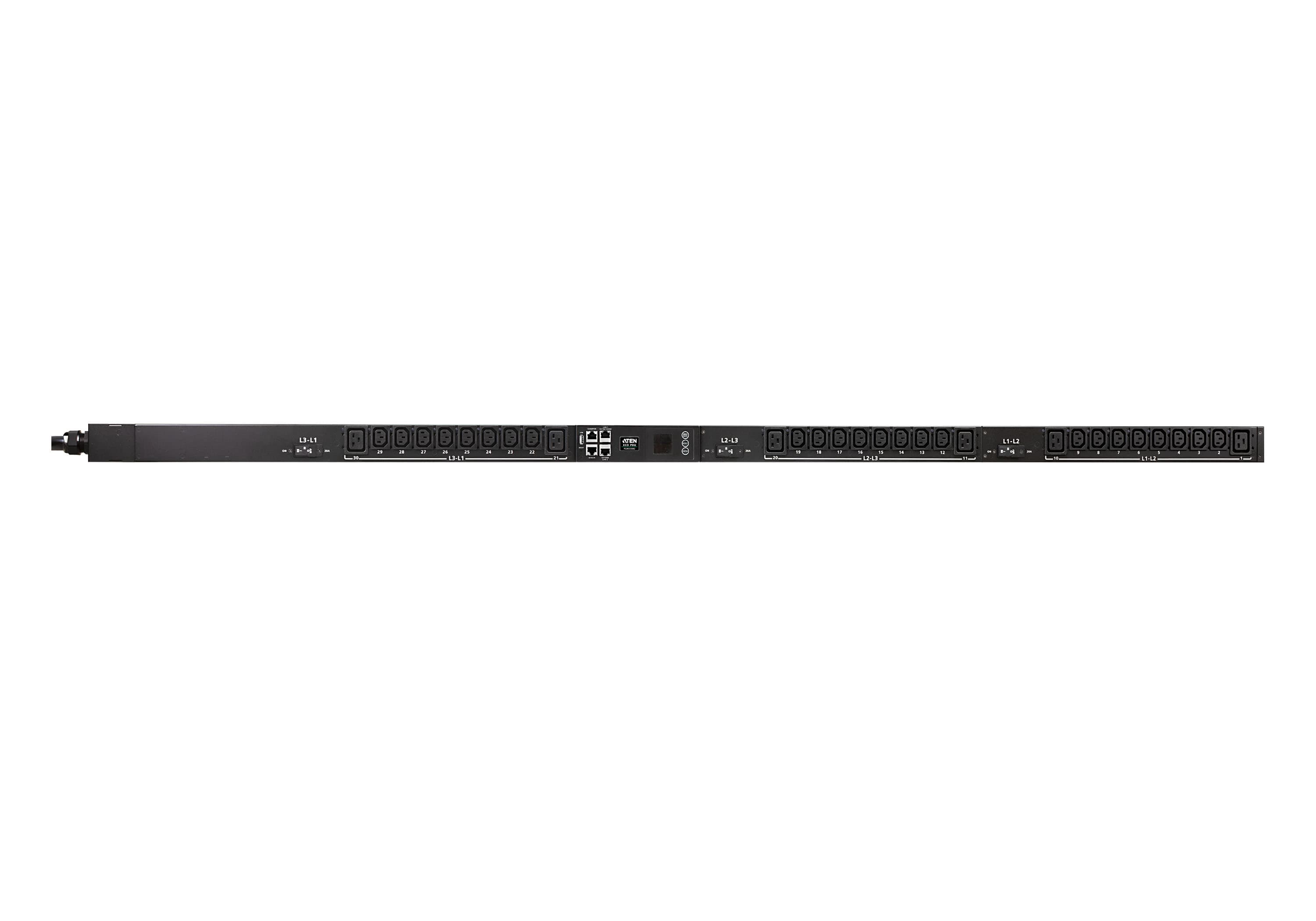 30A/32A 30-Outlet 3-Phase Switched eco PDU