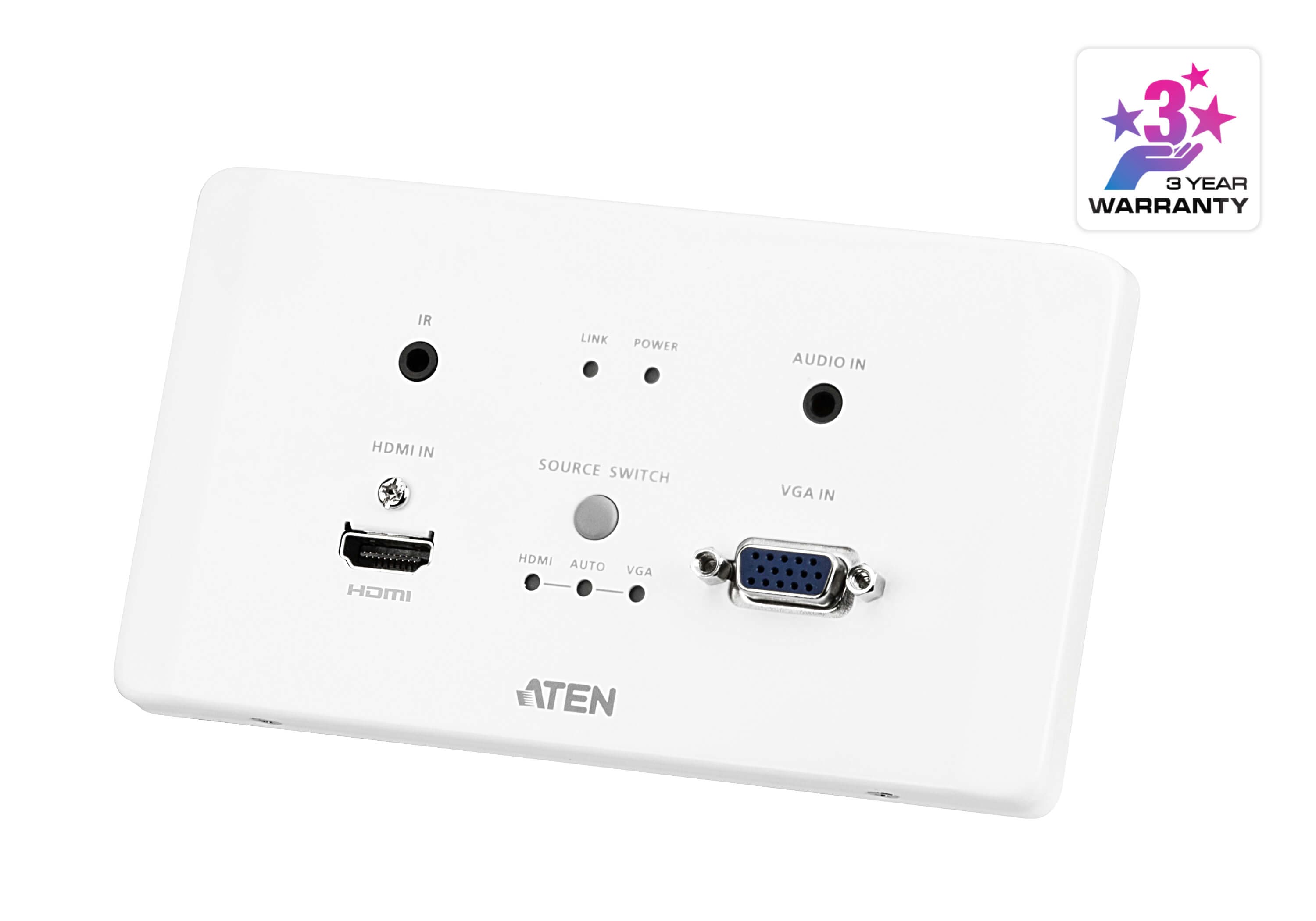 HDMI & VGA HDBaseT Transmitter with EU Wall Plate / PoH (4K@100m) (HDBaseT Class A) (PoH  PD) — изглед 3