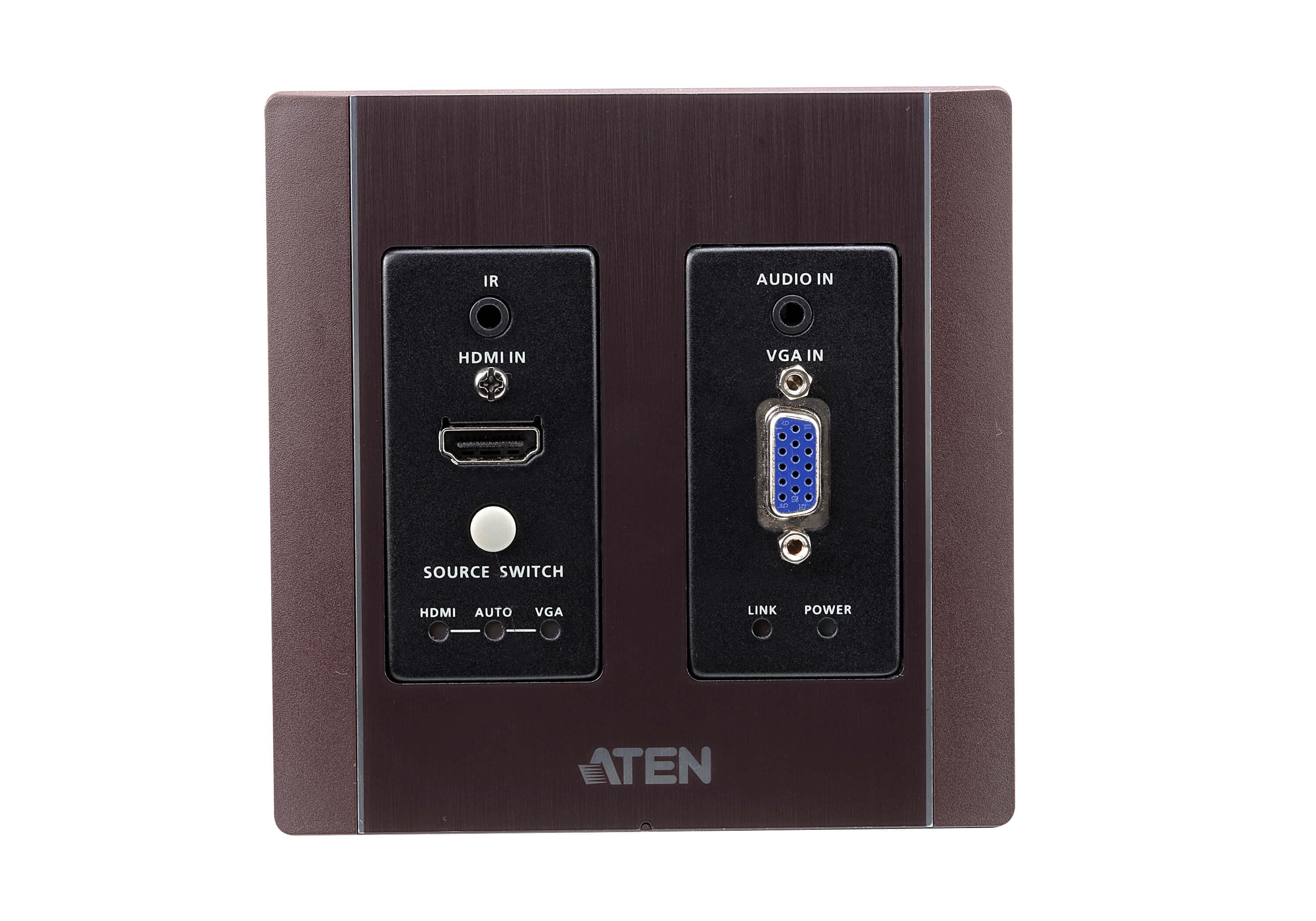 HDMI & VGA HDBaseT Transmitter with US Wall Plate / PoH (4K@100m) (HDBaseT Class A) (PoH  PD) — изглед 8